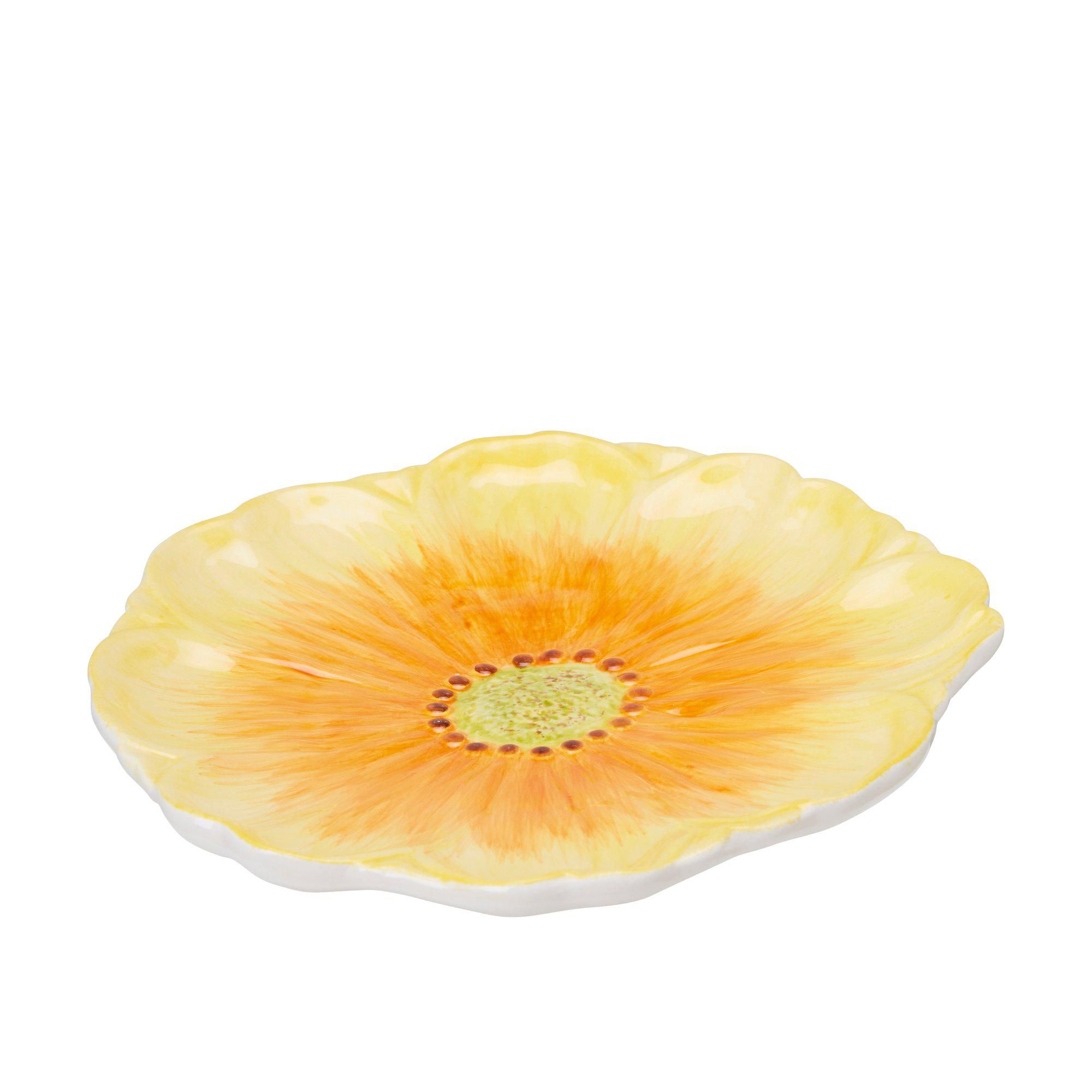 LINNEA Saucer Yellow Melange - Yellow Melange - 19x2,5cm