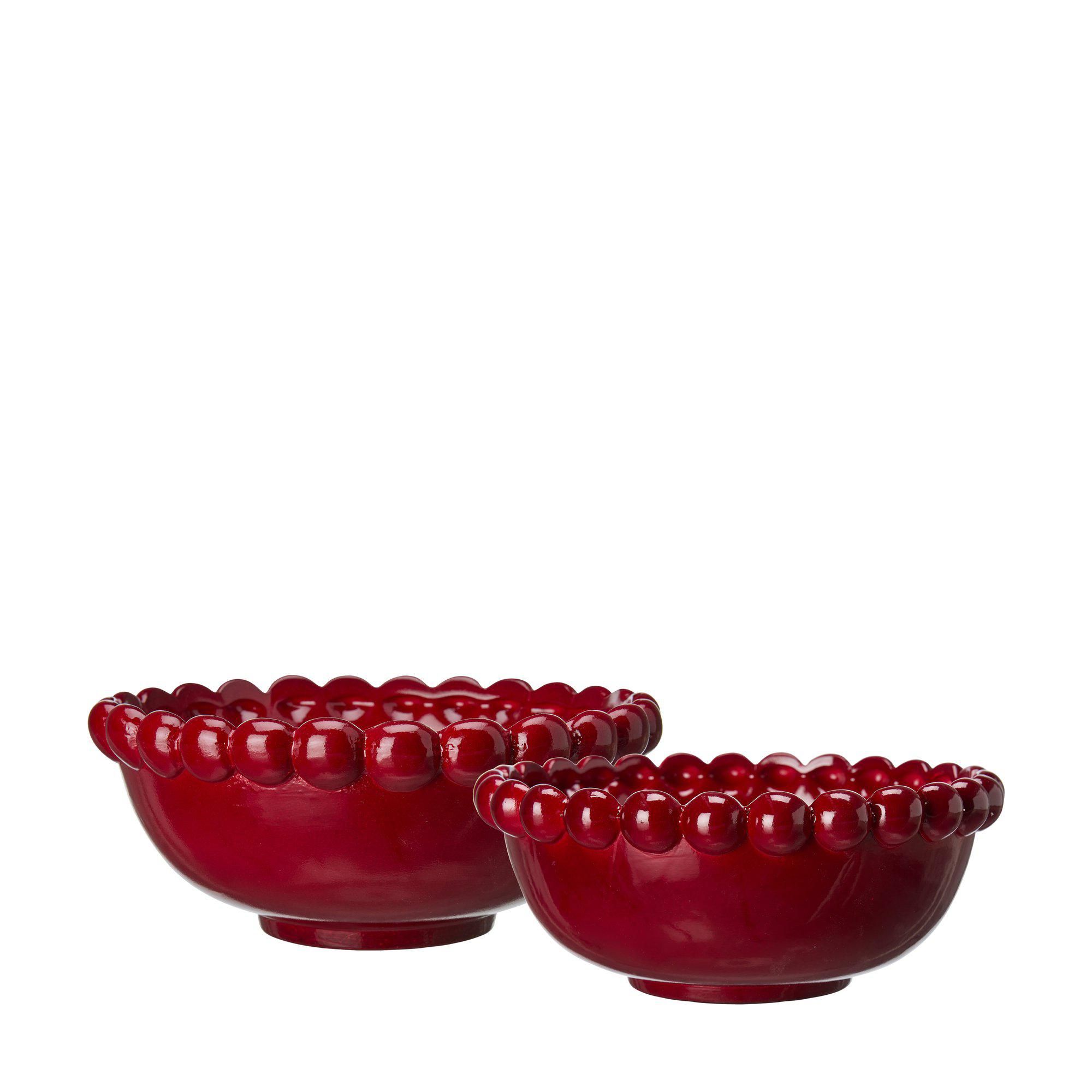 MARY Planter S/2 Red - Red - 26x10 22x9cm
