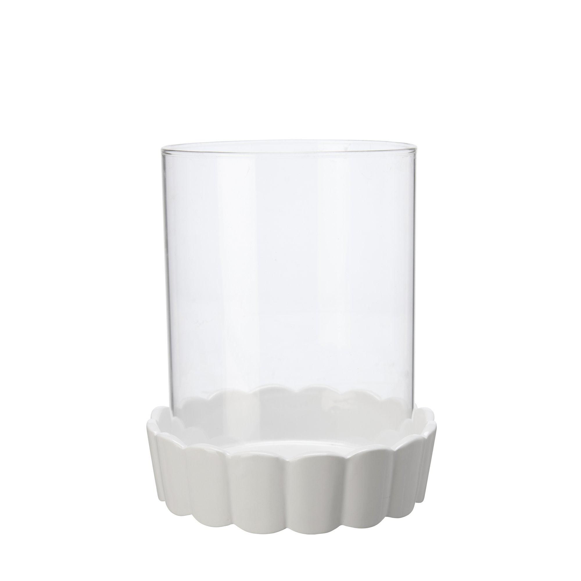EDNA Lantern White - White - 17x23cm
