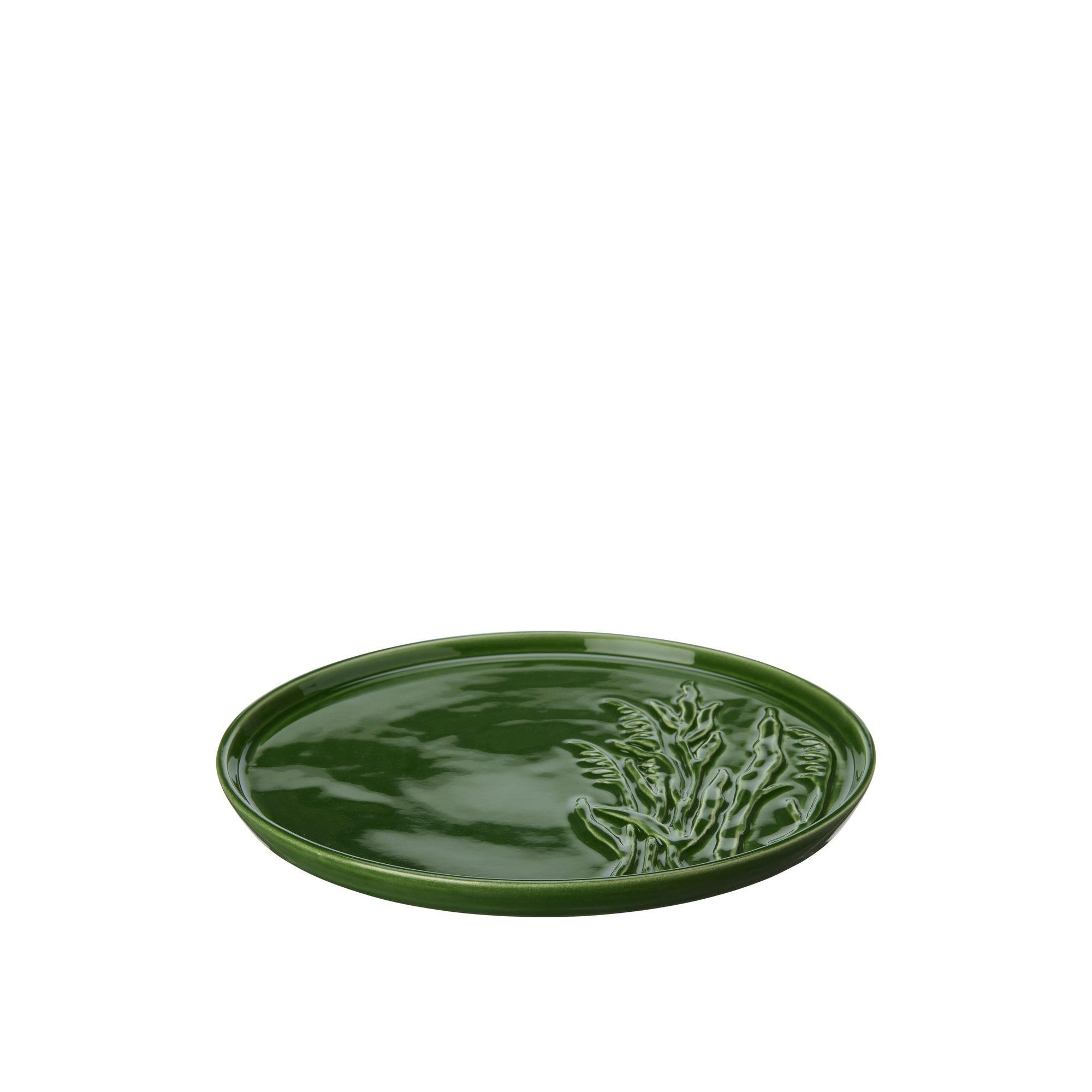 AXELINA Saucer Green Melange - Green Melange - 30x2cm