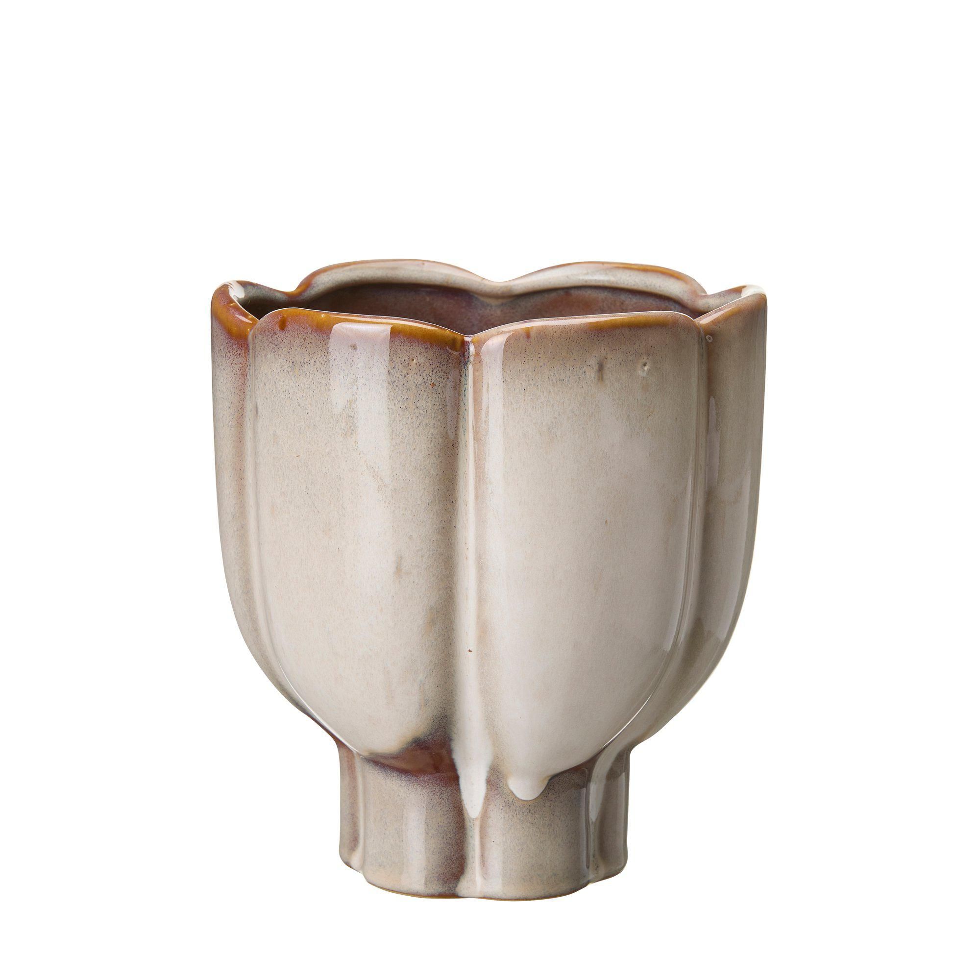 DENISE Pot Beige Melange - Beige Melange - 16x17cm