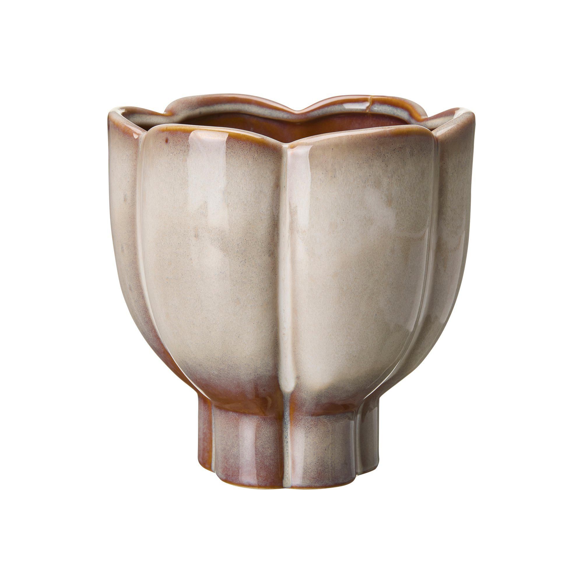 DENISE Pot Beige Melange - Beige Melange - 19x19cm