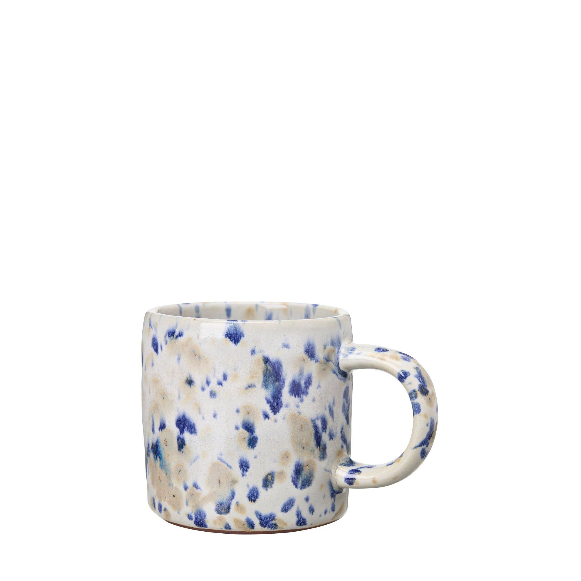 AMANDA Cup 160ml Offwhite/Blue Melang - Offwhite/Blue Melang - 11x8x7cm