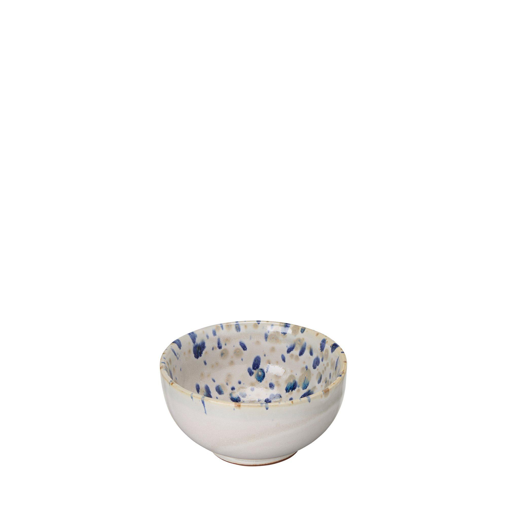 AMANDA Bowl Offwhite/Blue Melang - Offwhite/Blue Melang - 13x6cm