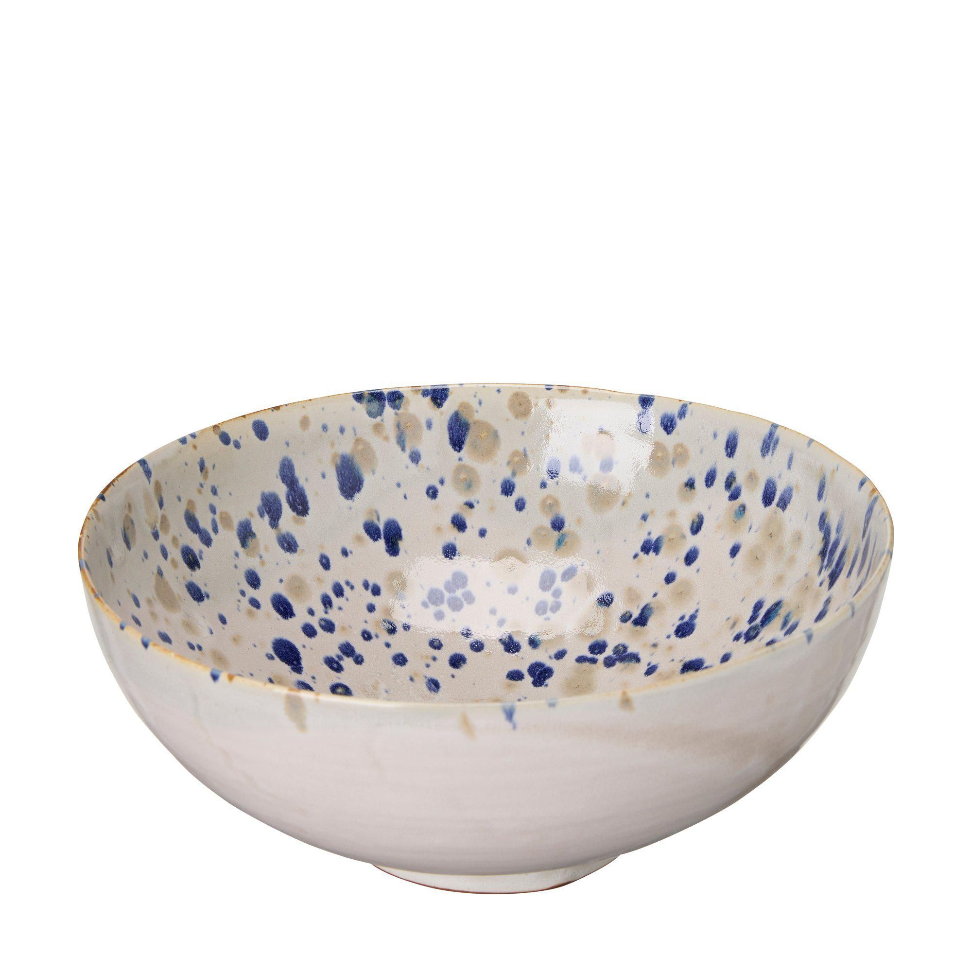 AMANDA Bowl Offwhite/BlueMelang - Offwhite/BlueMelang - 36x10cm