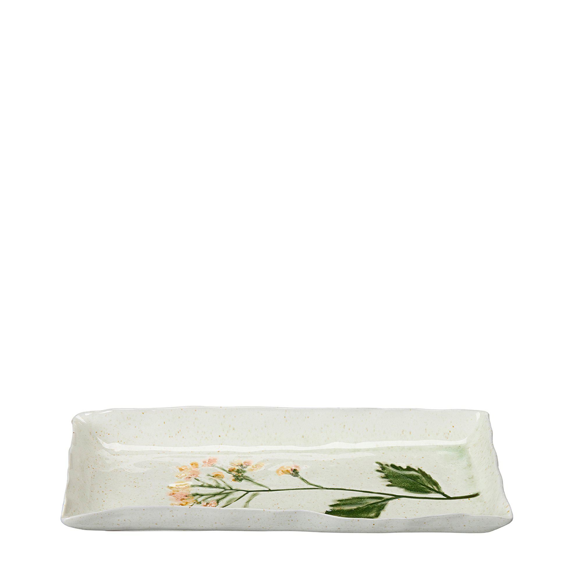 MALVA Saucer Offwhite Melange - Offwhite Melange - 29x13x3cm