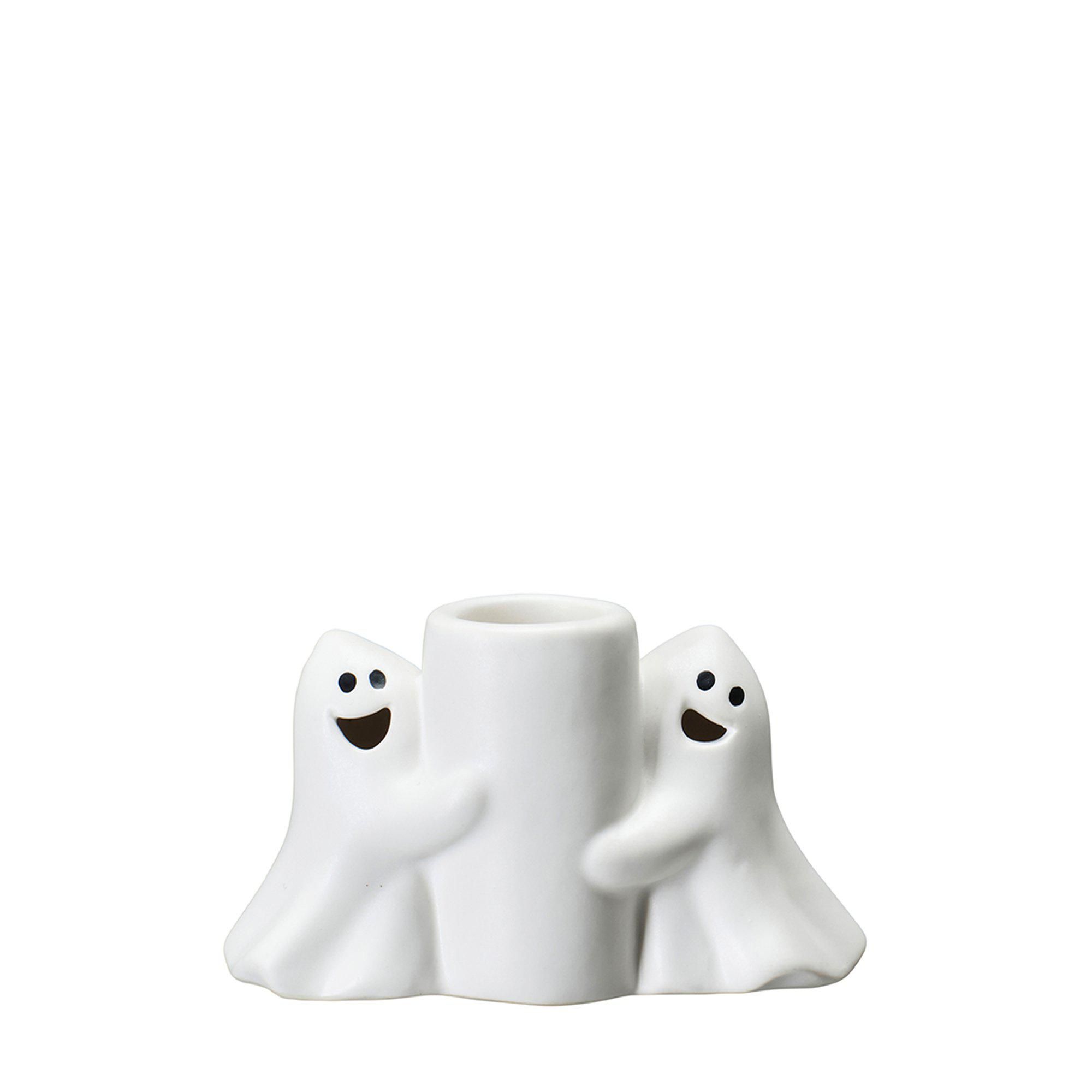 JENNY Candle Holder White/Black - White/Black - 11x4x6cm