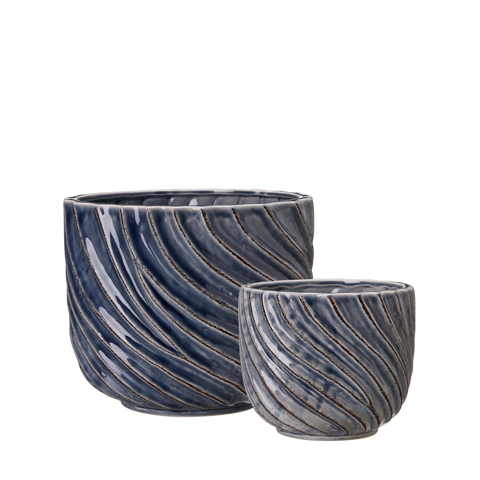 TEKLA Pot S/2 Dark Navyblue - Dark Navyblue - 20x17 14x12