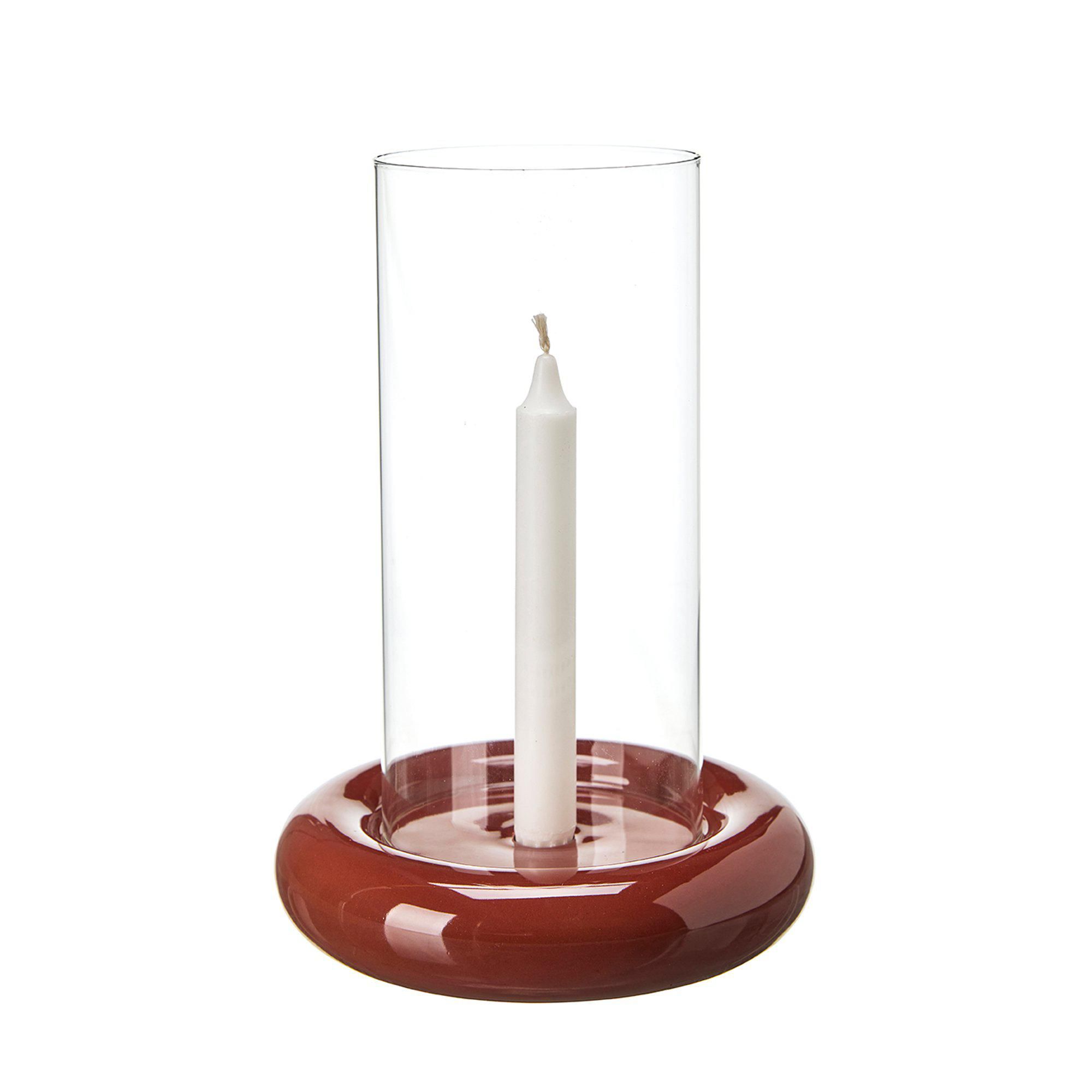 AMARA Candle Holder Burgundy - Burgundy - 20x25cm