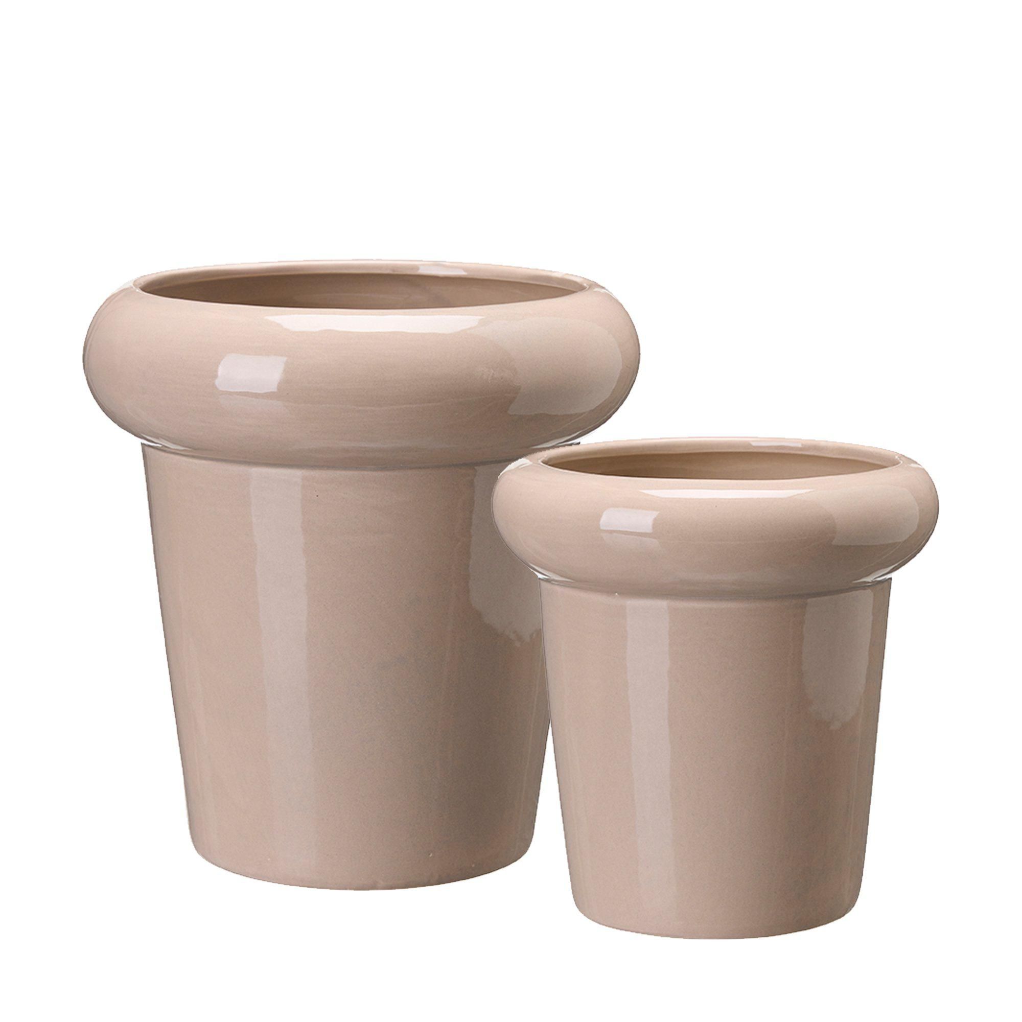 MIO Pot S/2 Beige - Beige - 20x20 15x15cm
