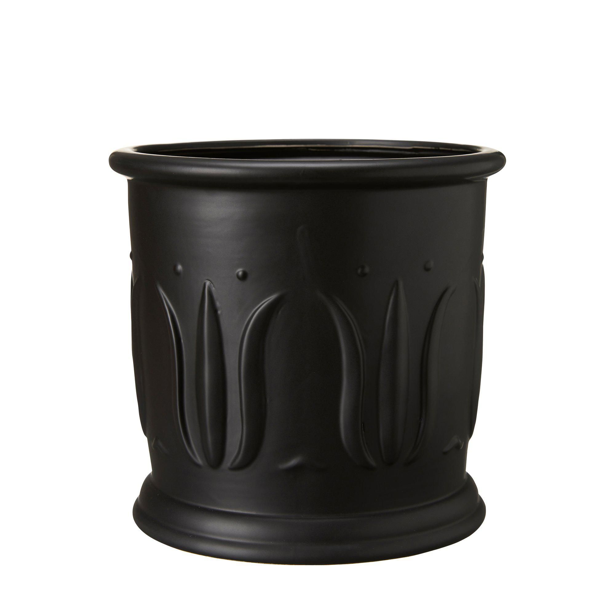INGA Pot Black - Black - 22x22cm