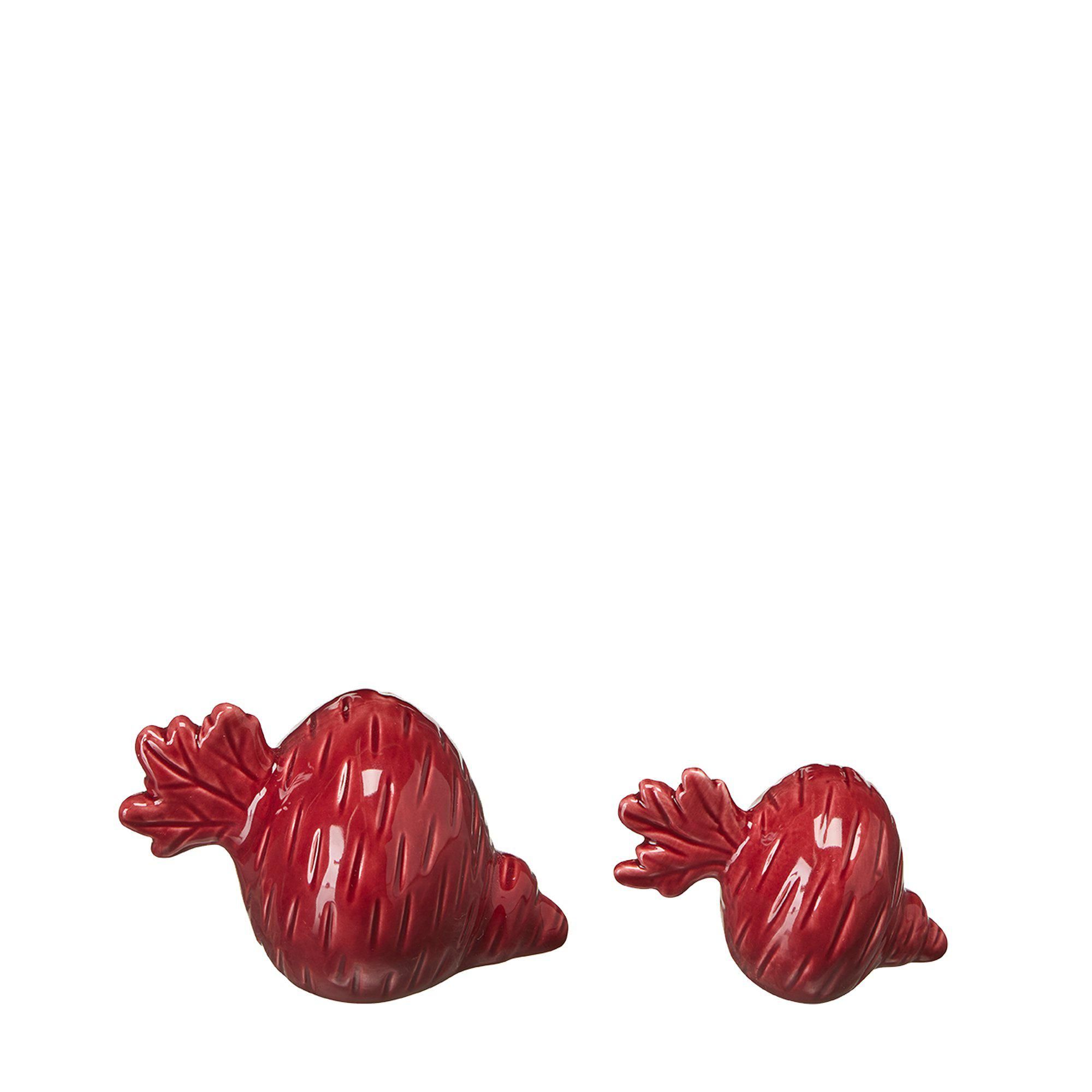 ARTA Deco S/2 Burgundy - Burgundy - 11x7x6 9x5x5cm