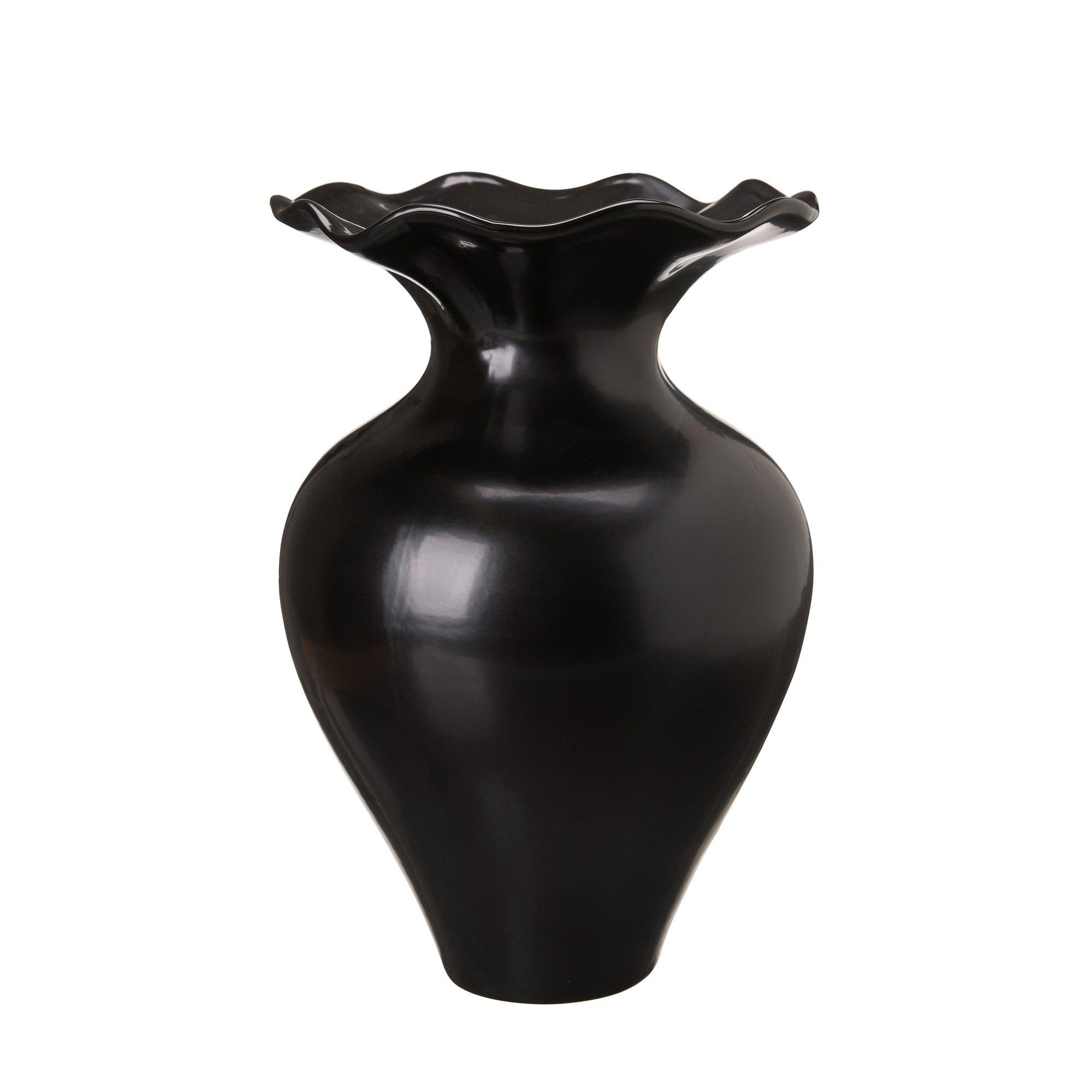 LISBET Vase Black - Black - 28x41cm