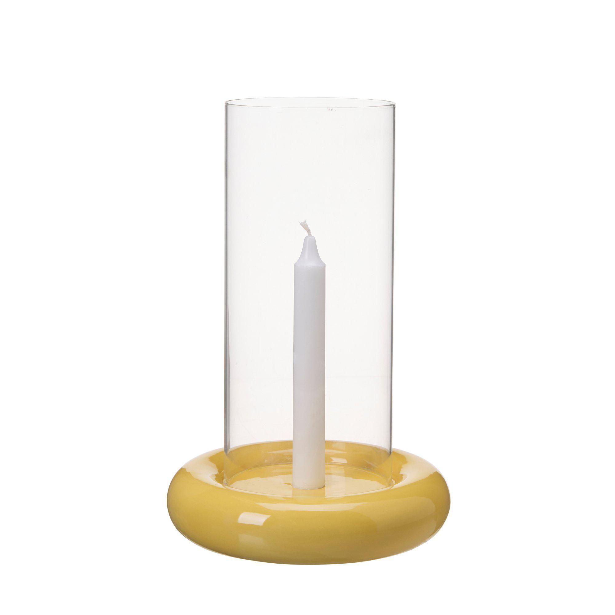 AMARA Candle Holder Yellow - Yellow - 20x25cm