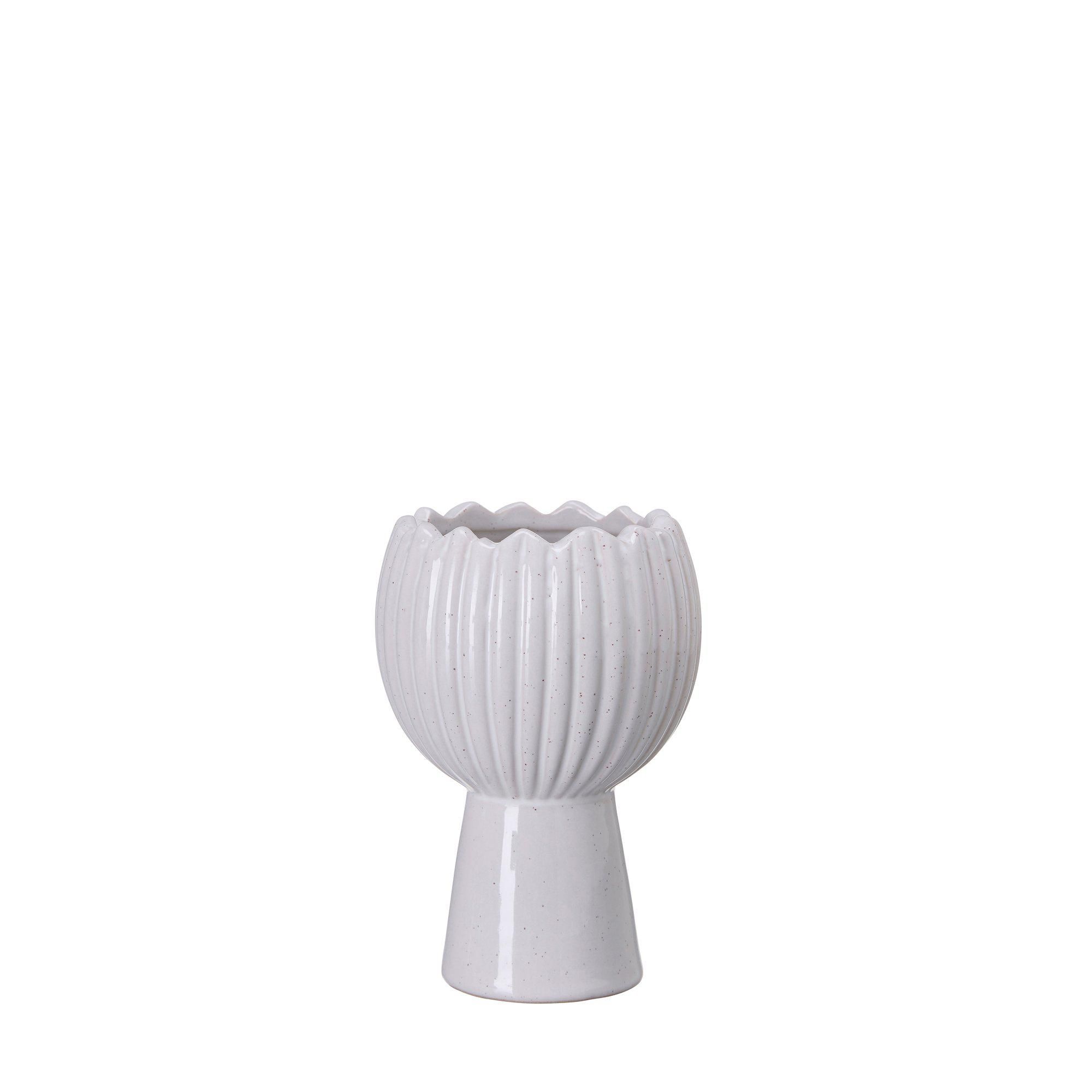 LOTTIE Kruka m fot Vit - Vit - 10x14cm