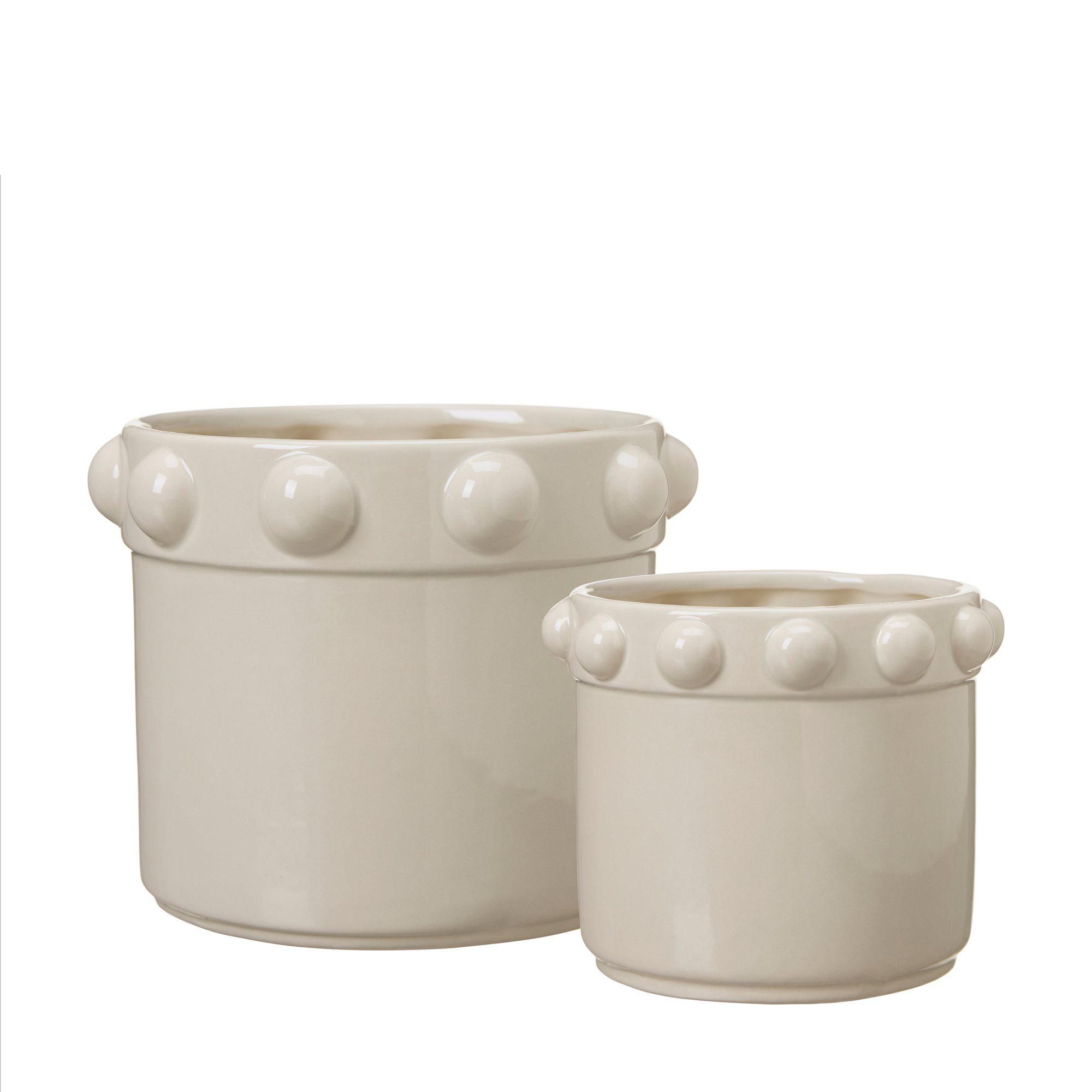 KERSTIN Kruka 2/S Beige - Beige - 17x14 13x11cm