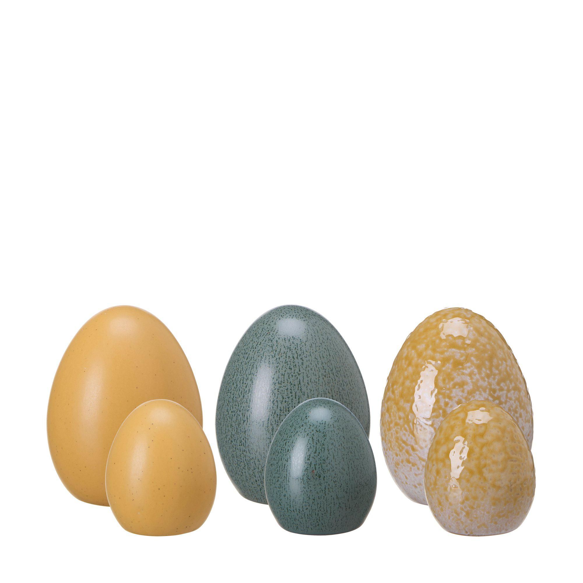 MIMMI Egg S/2 Mix Yellow, Green,Yellow - Yellow, Green,Yellow - 7x8 5x6cm