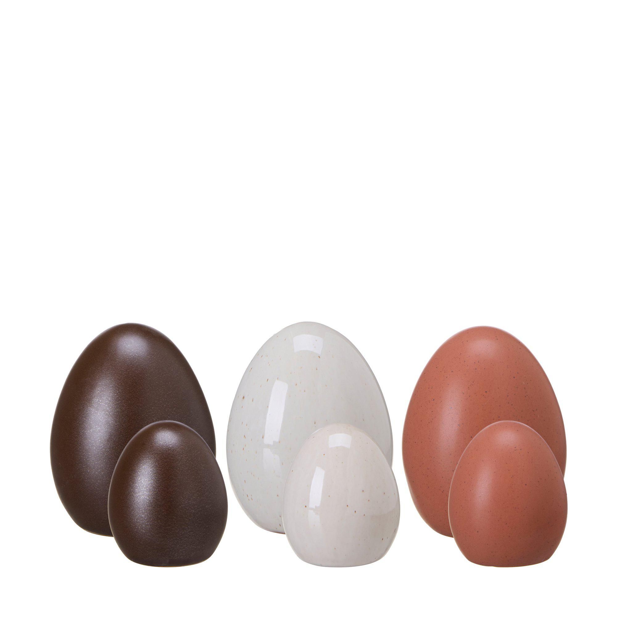MIMMI Ägg 2/S Mix Vit, Rosa, Mörkbrun - Vit, Rosa, Mörkbrun - 7x8 5x6cm
