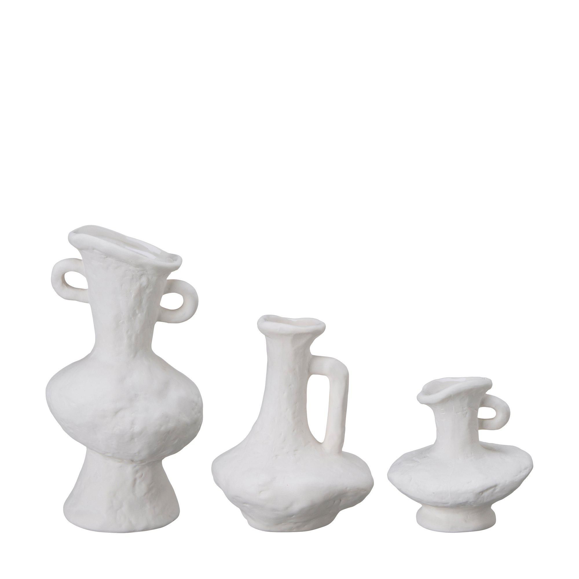 THERESE Vas 3/S Vit - Vit - 13x22 12x15 11x11cm