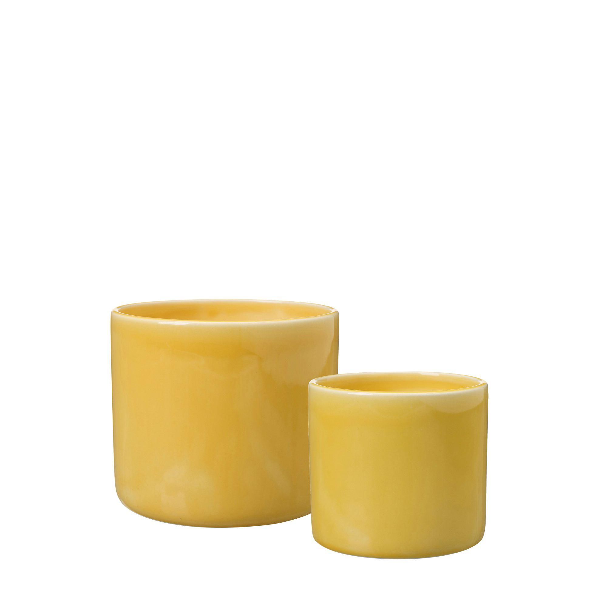 MELINDA Pot 2/S Yellow - Yellow - 14x12 11x10cm