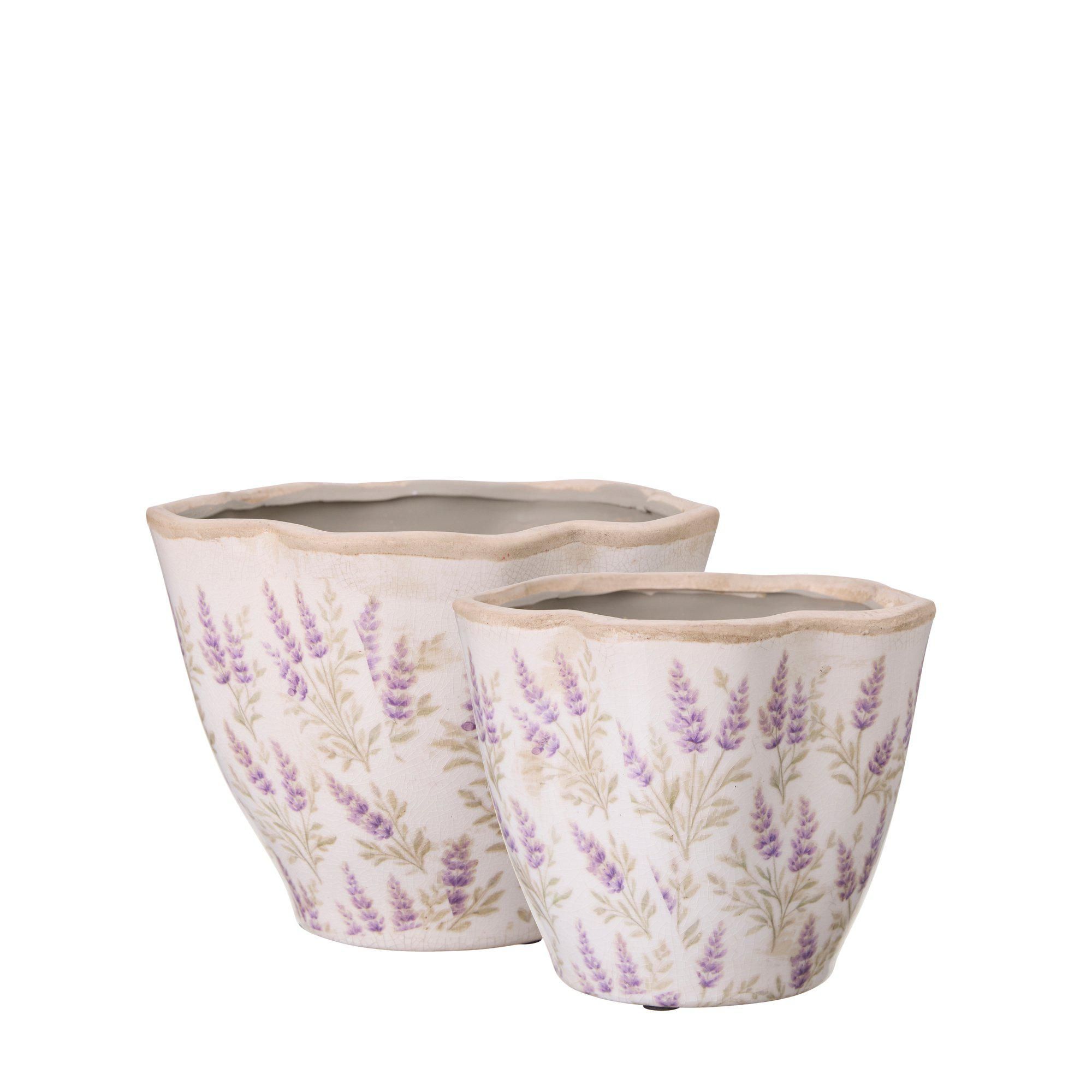 NINNI Kruka 2/S Vit/Lila - Vit/Lila - 19x14 16x13cm
