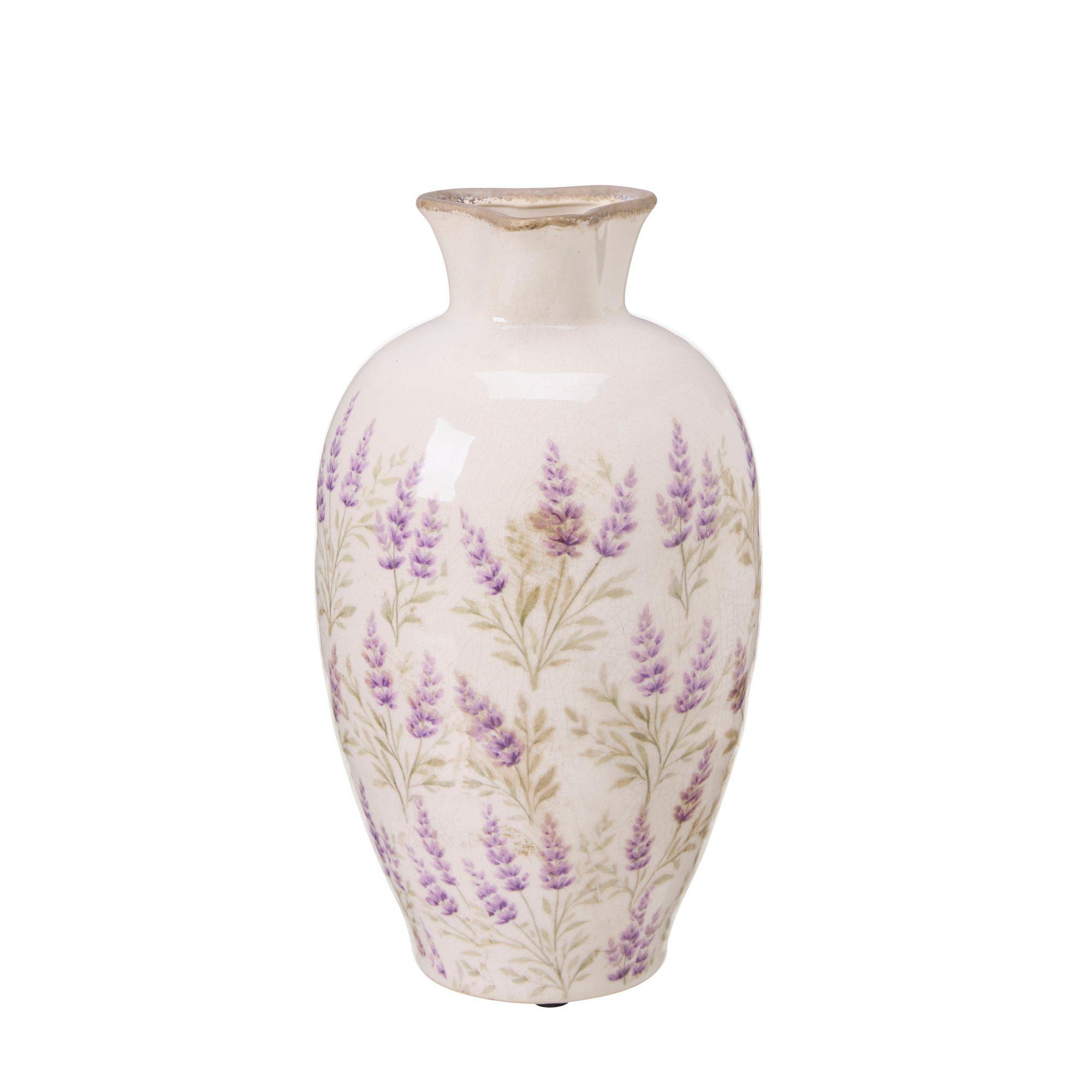 NINNI Vas Vit/Lila - Vit/Lila - 13x26cm