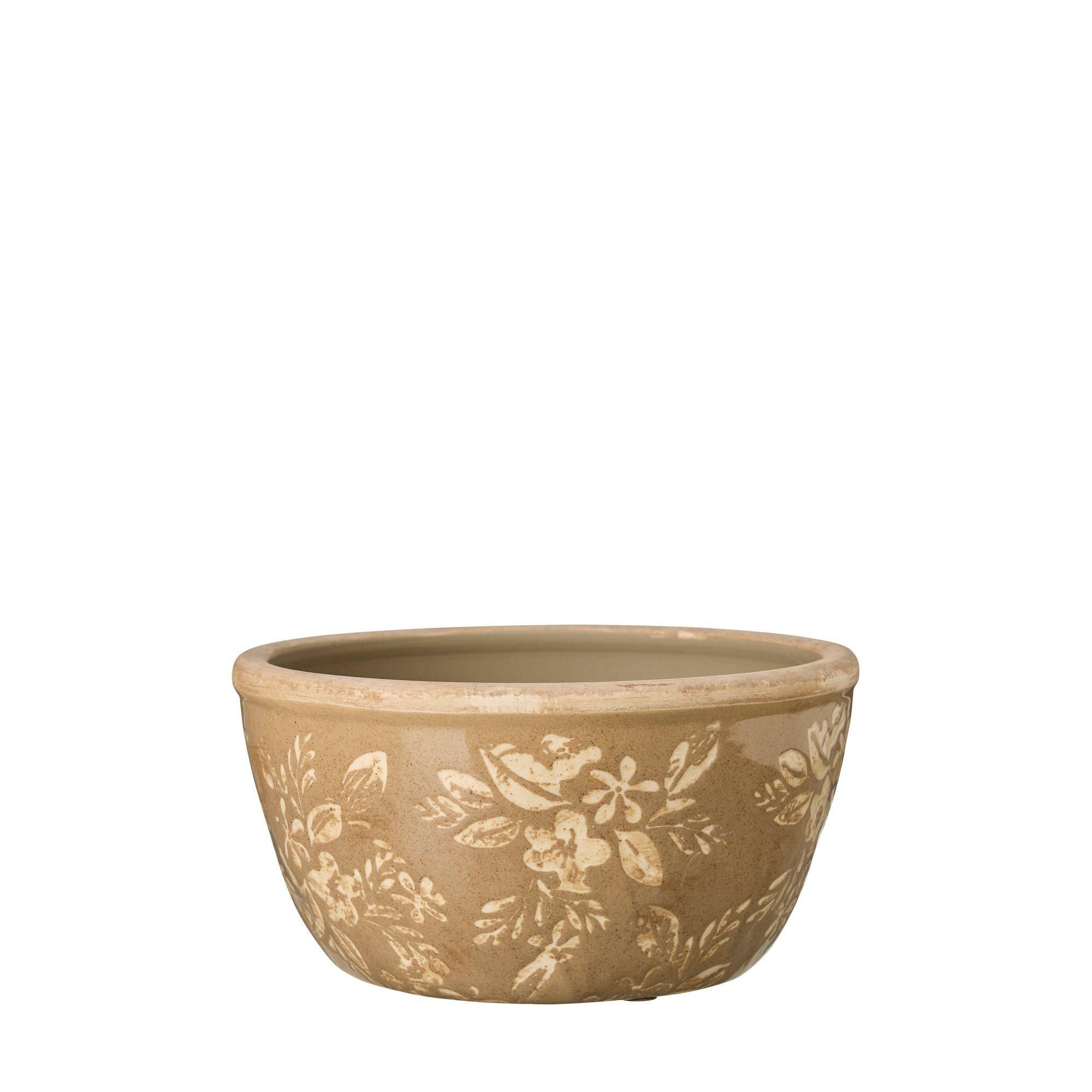 FREDRIKA Planter Beige - Beige - 21x10cm