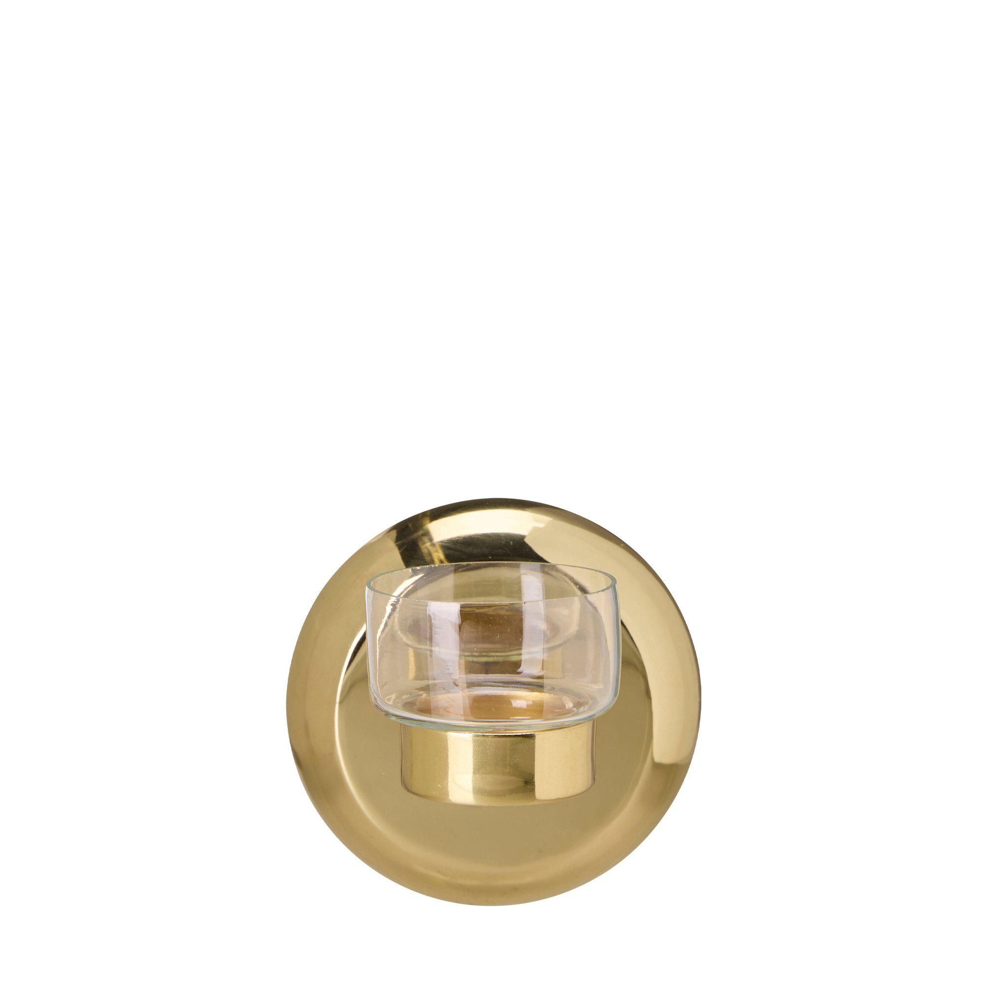 AVERY Wall Candle Holder Gold - Gold - 14x11 cm
