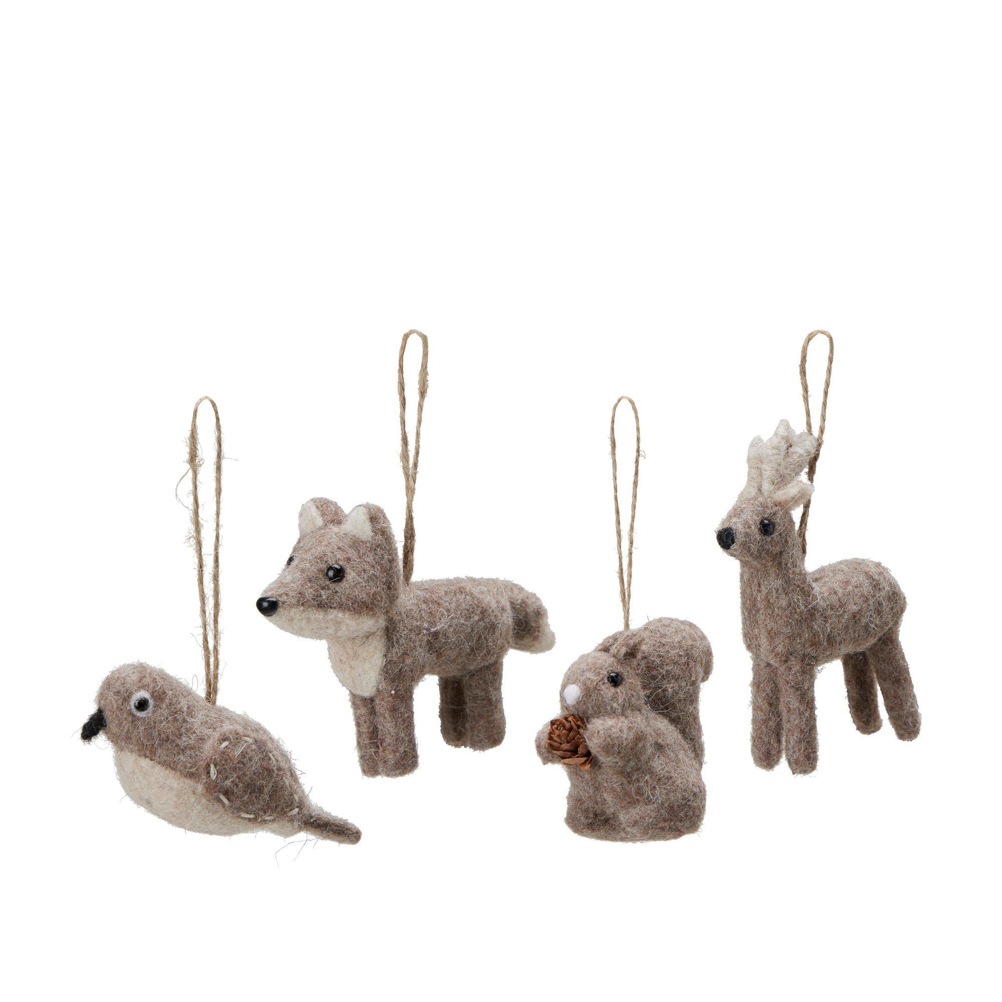 ANIMALS Hanging Mix Beige - Beige - 12x8 7x11 10x4cm