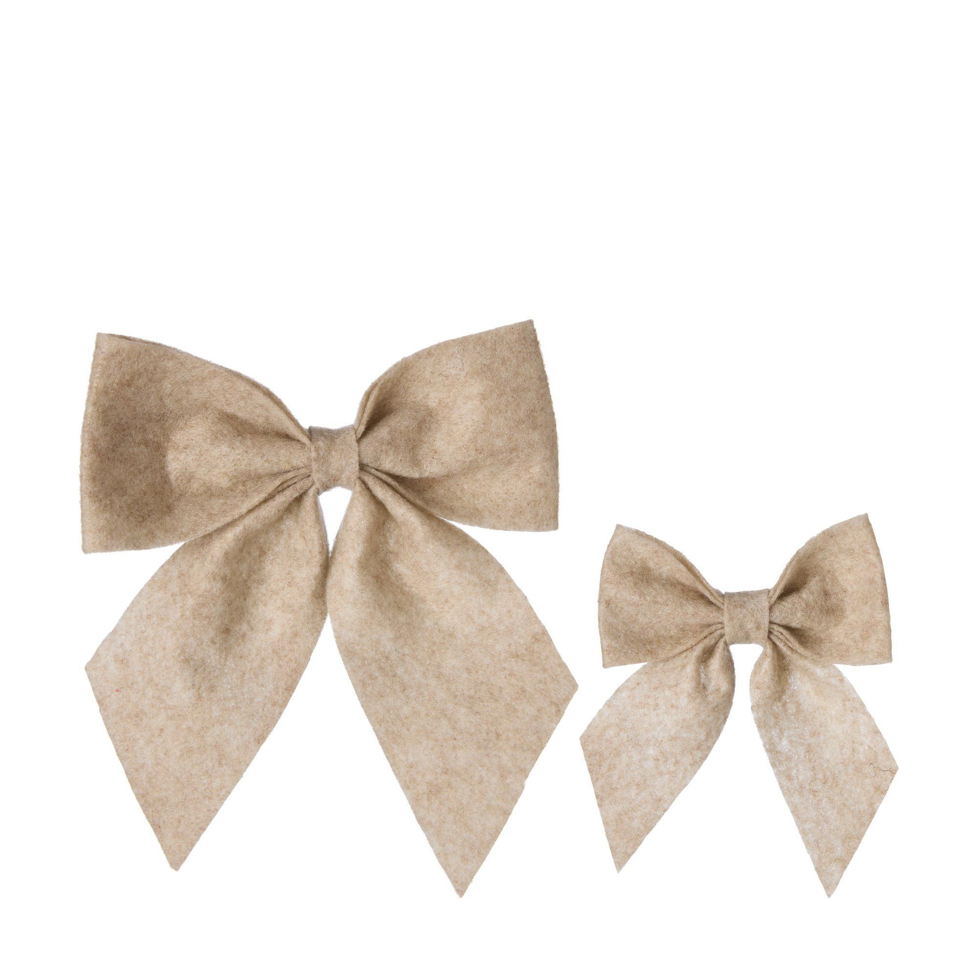 BOW Hanging S/2 Linen - Linen - 16x20 10x13cm
