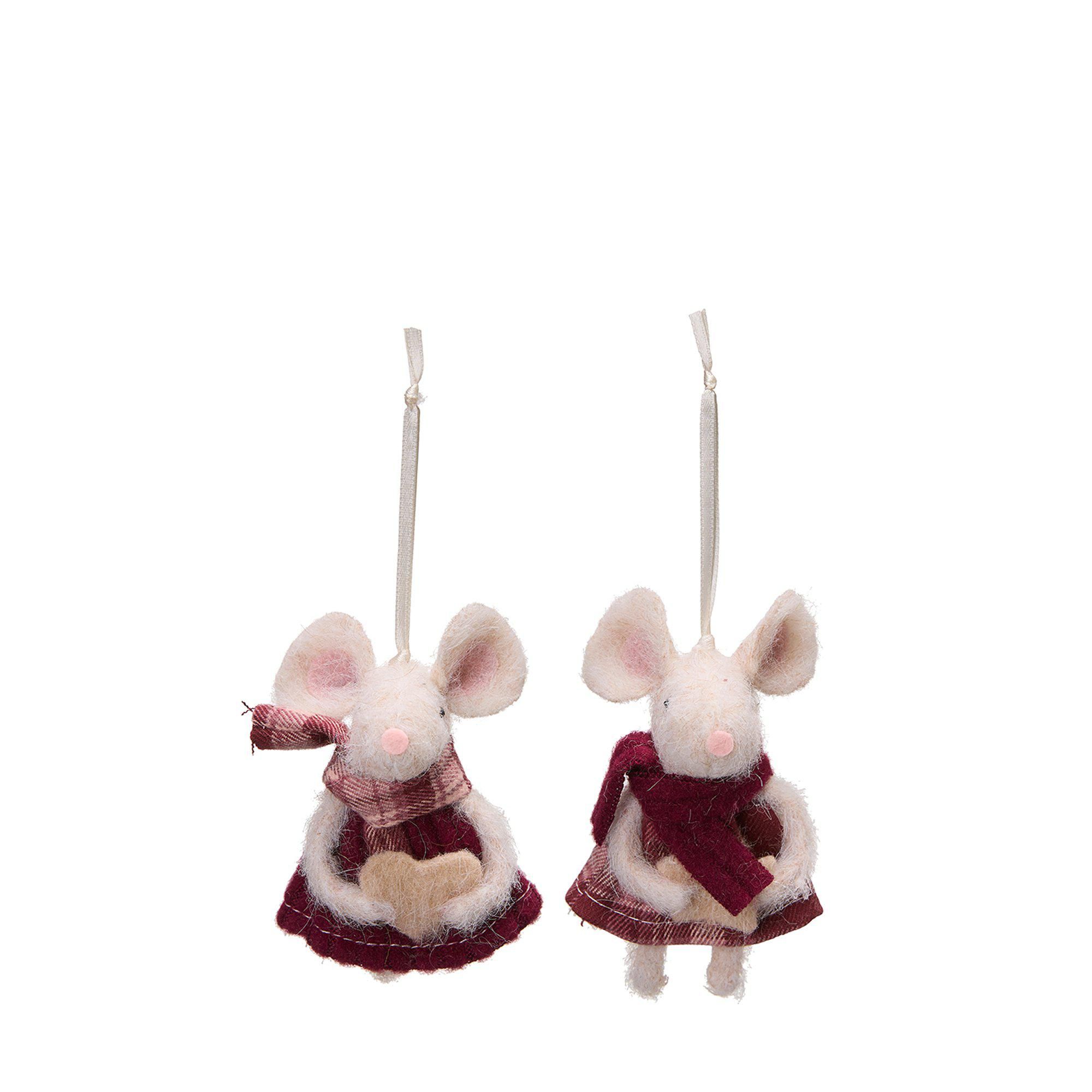 MOUSE Hanging Mix Burgundy - Burgundy - 6x10cm