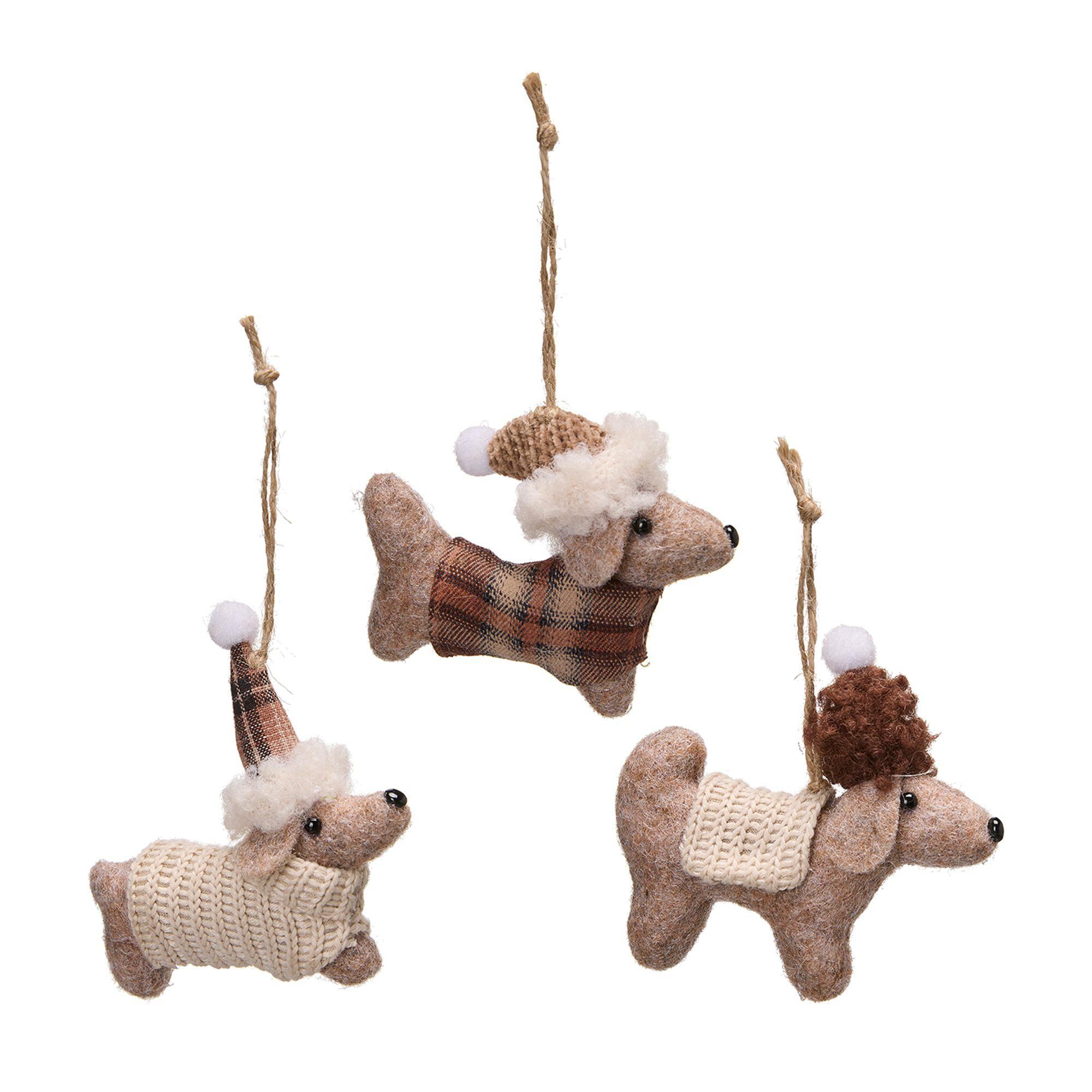 DOG Hanging Mix Beige - Beige - 9x9cm