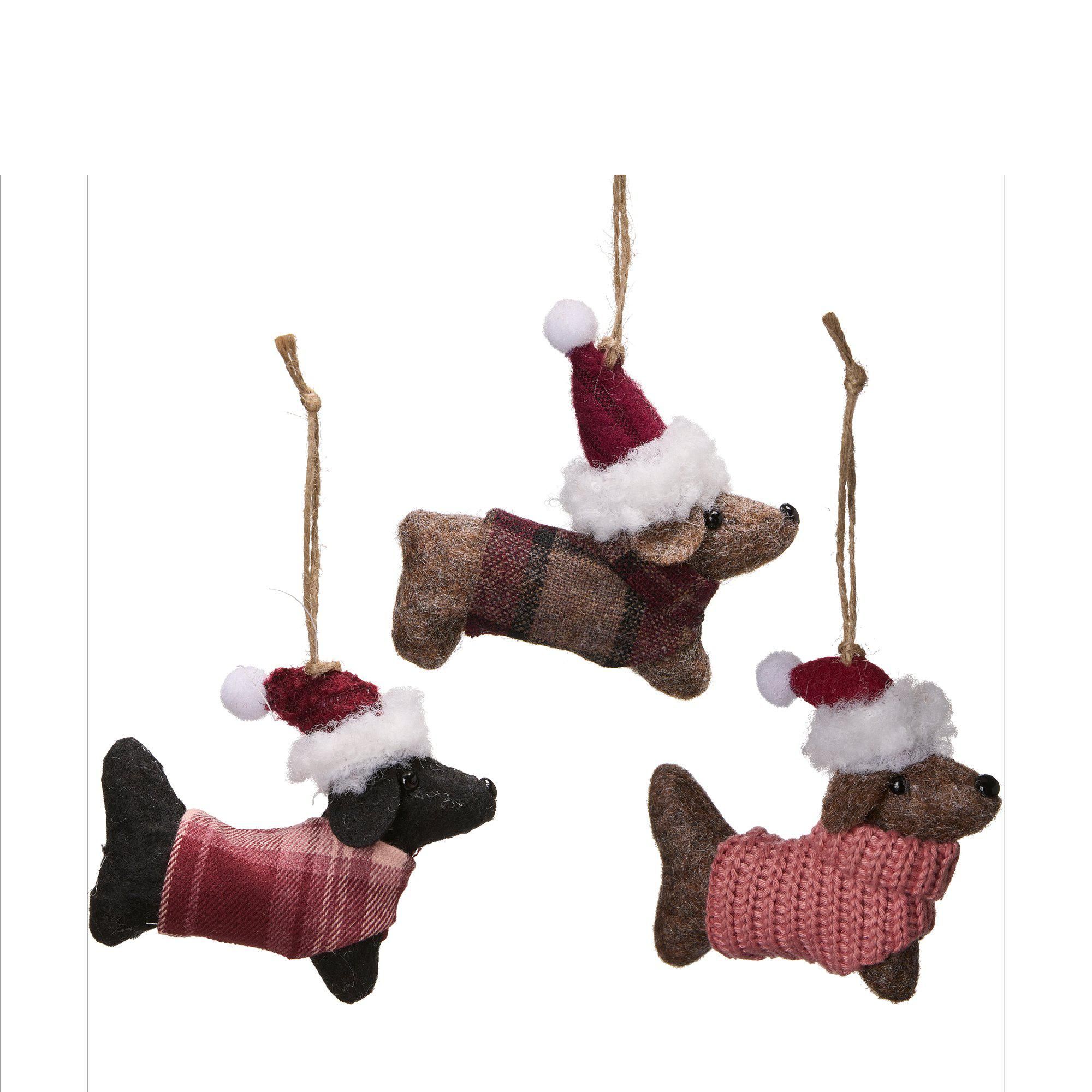 DOG Hanging Mix Burgundy - Burgundy - 9x9cm