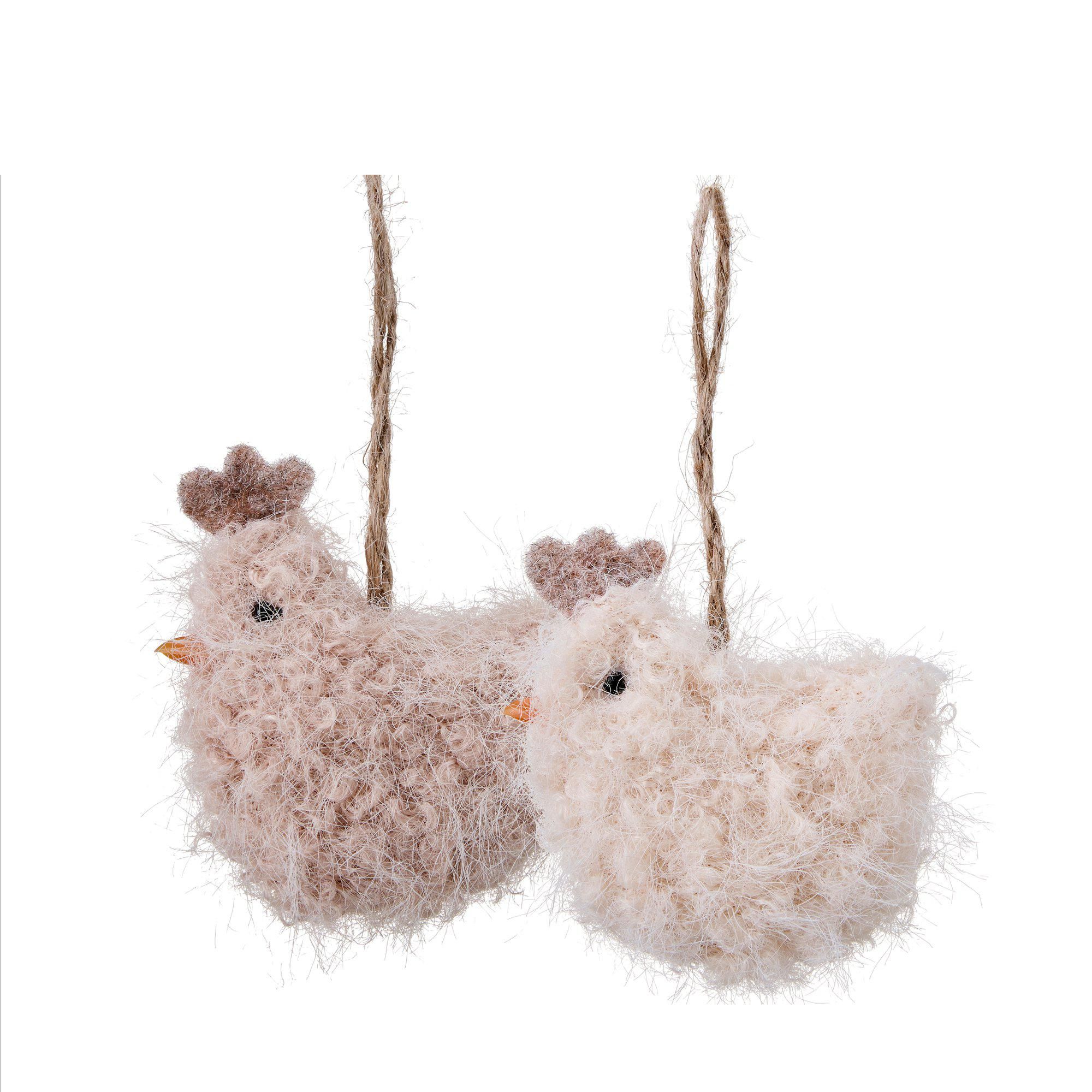 HEN Hanging Mix Offwhite, Beige - Offwhite/Beige - 6x7cm