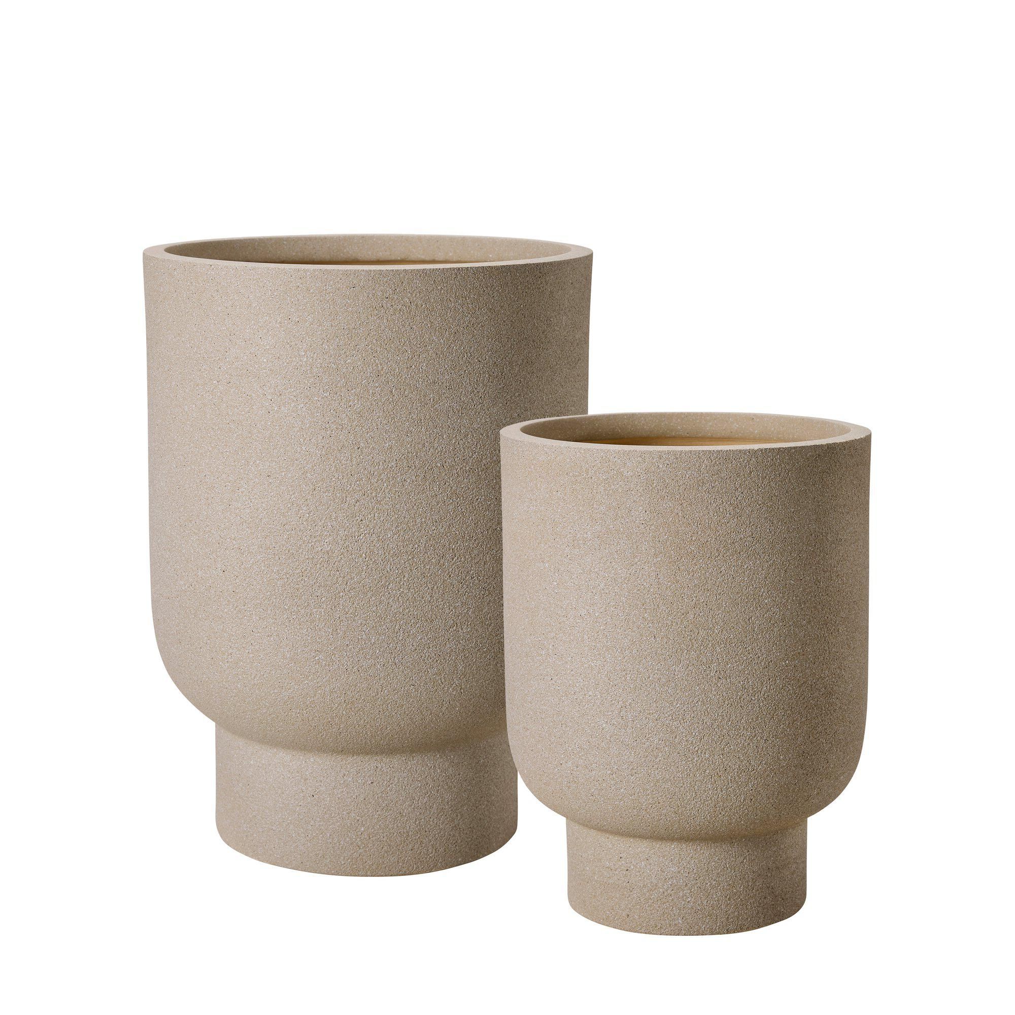 LINN Pot S/2 Sand Melange - Sand Melange - 37x50 30x40cm