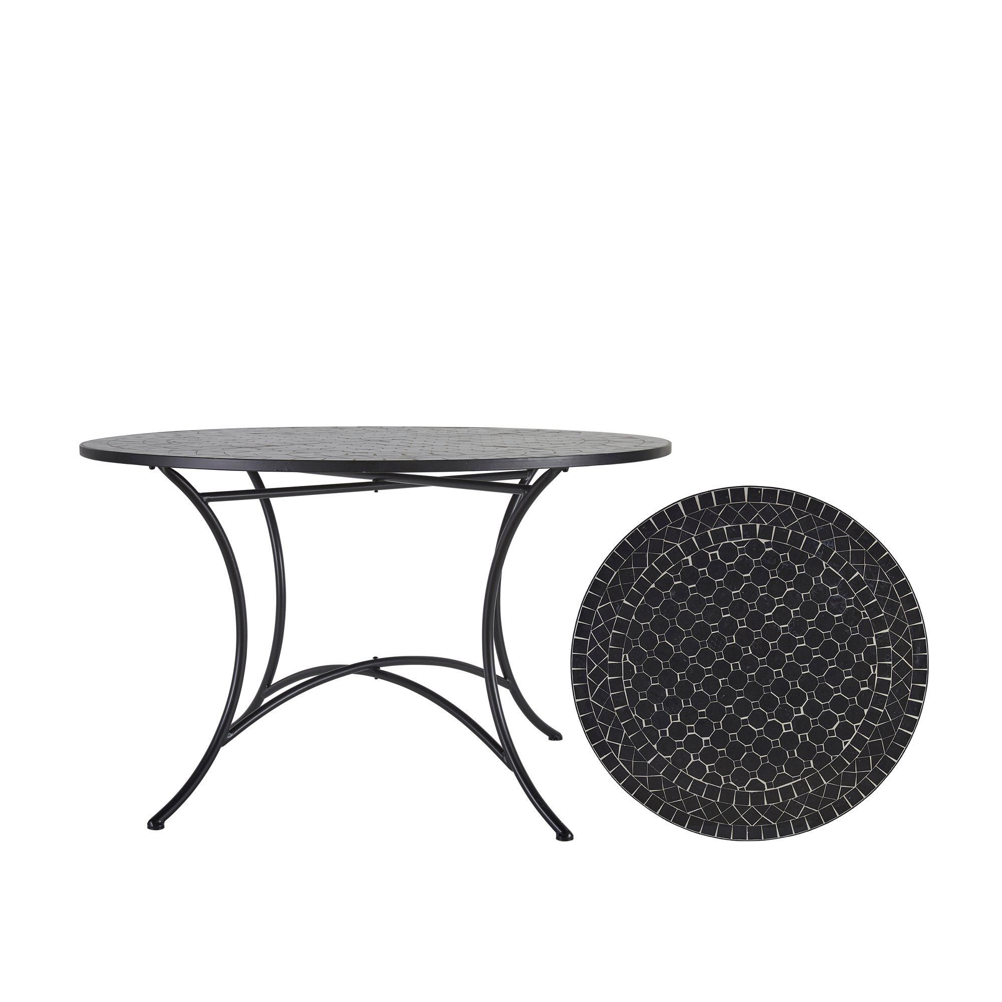 VENICE Table Black/Black - Black/Black - 100x72cm