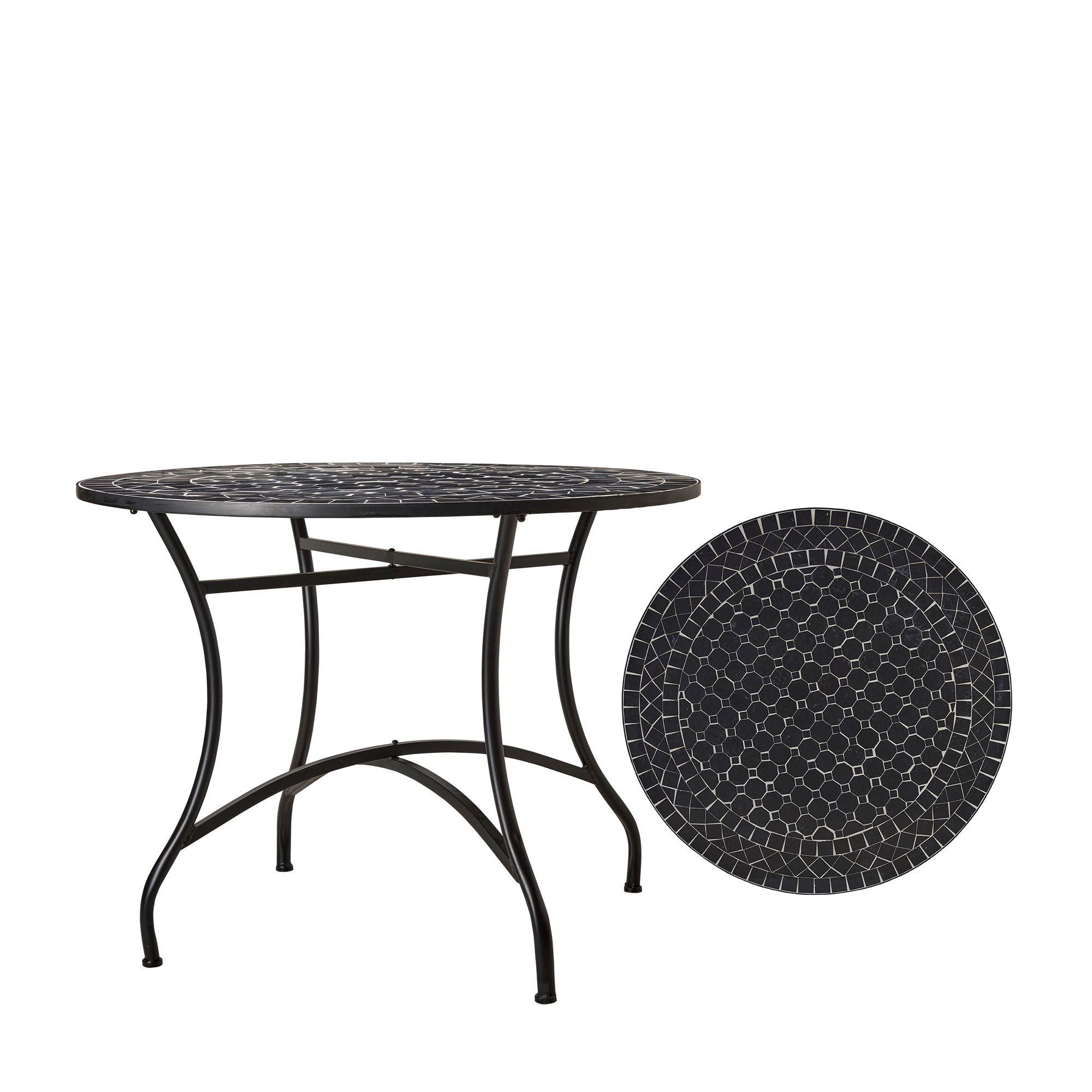 VENICE Table Black/Black - Black/Black - 100x72cm