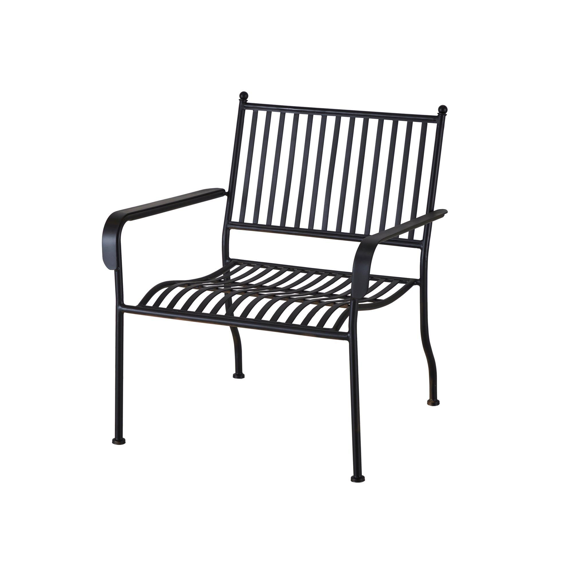 VENICE Loungechair Black - Black - 69x69x79 cm