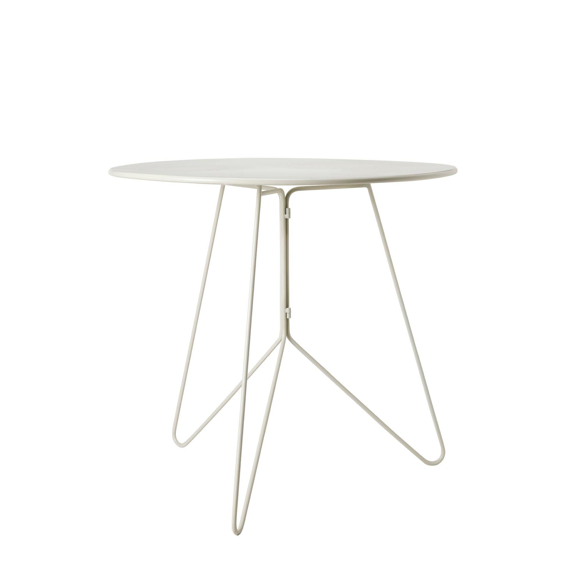 TROPEA Table White - White - 80x75cm