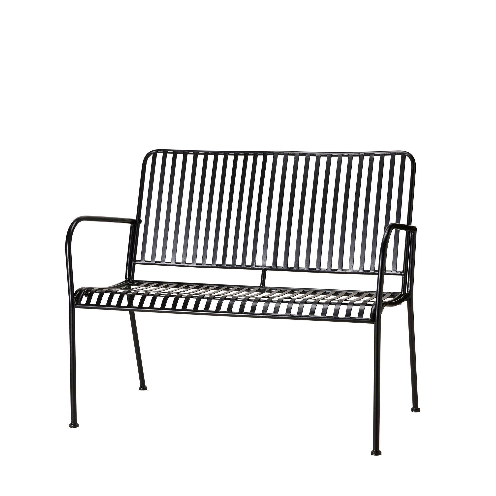 CANNES Sofa Black - Black - 107x55x88 cm
