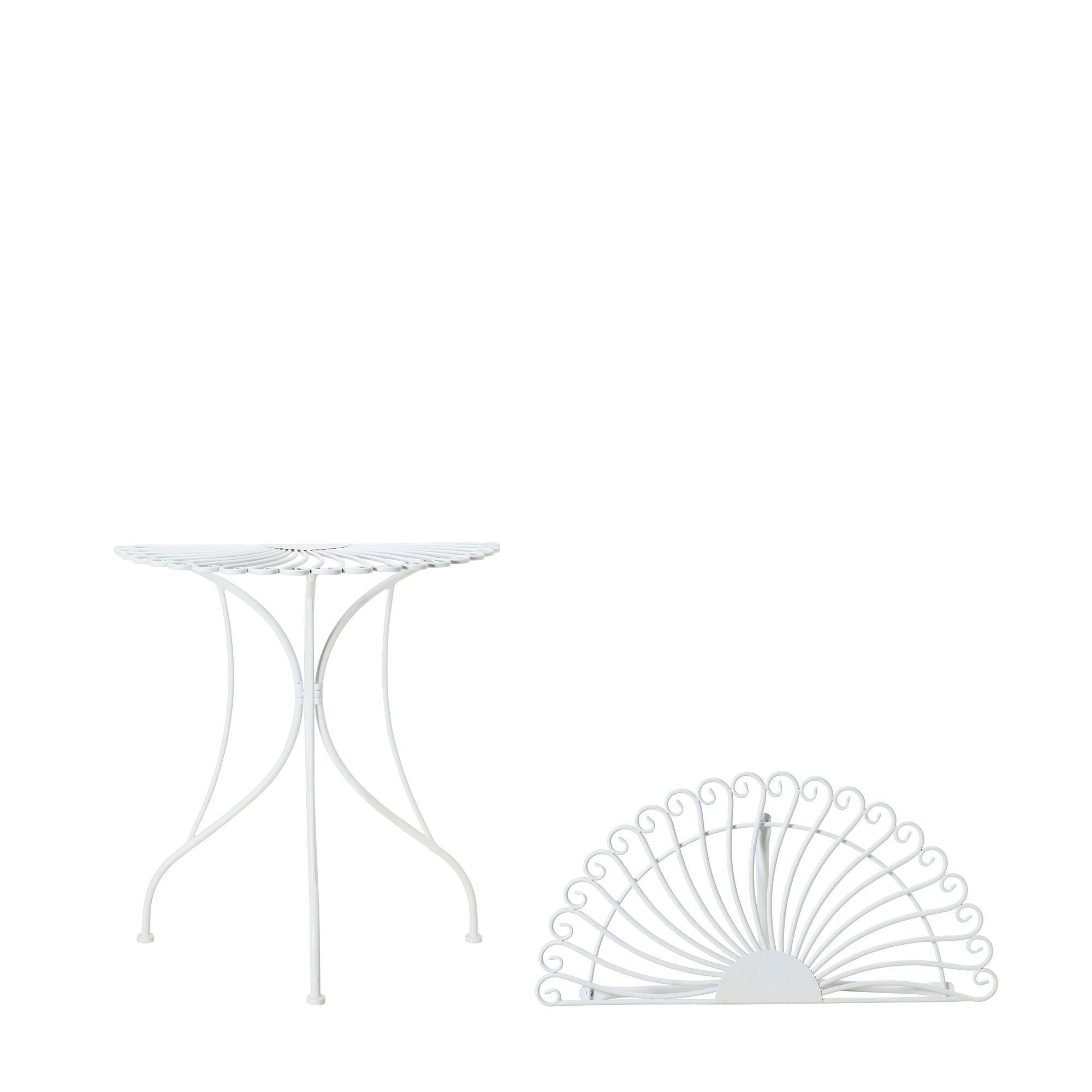 EZE Half Table Offwhite - Offwhite - 70x35x75cm