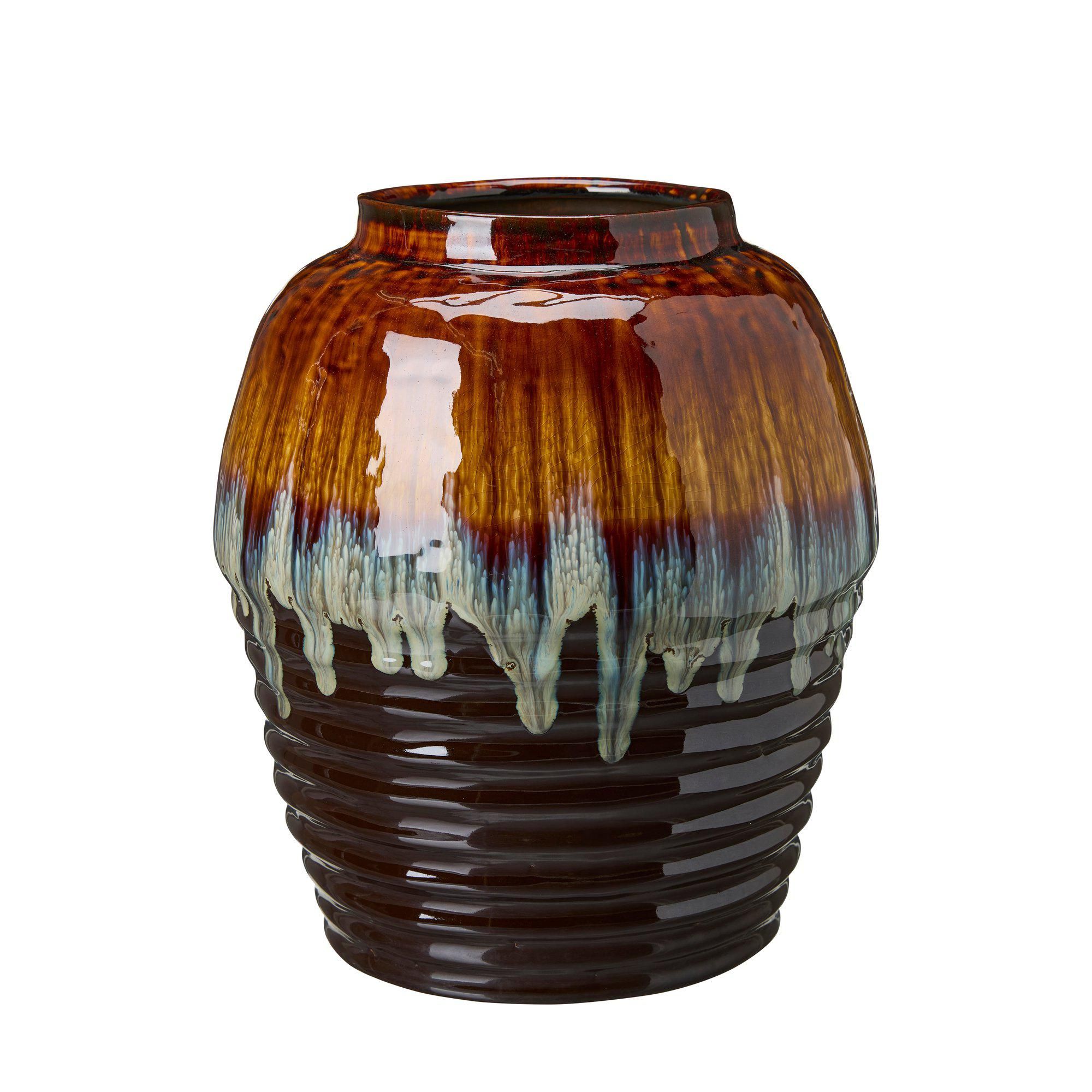 NIMA Vase Brown Melange - Brown Melange - 27x31cm