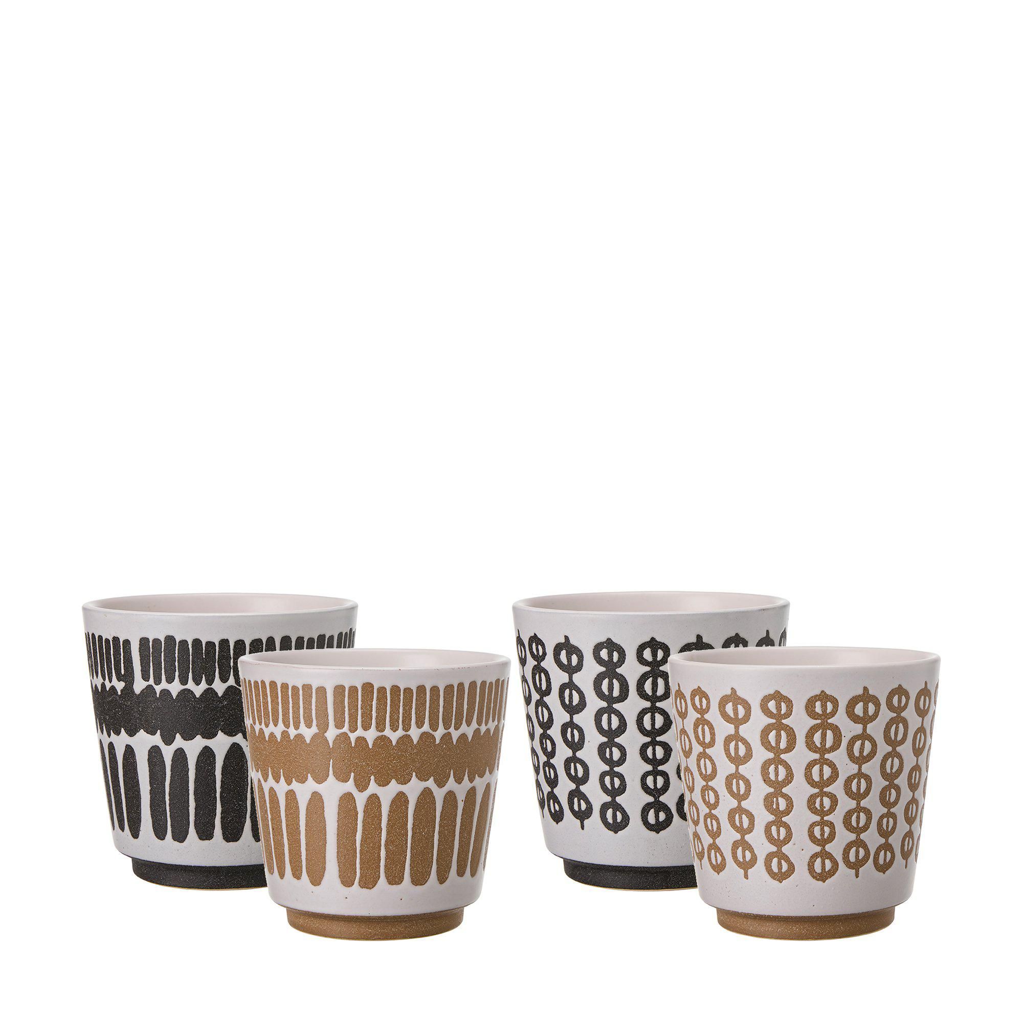 IRENE Kruka Mix Vit, Svart - Vit/Svart - 13,5x13,5cm