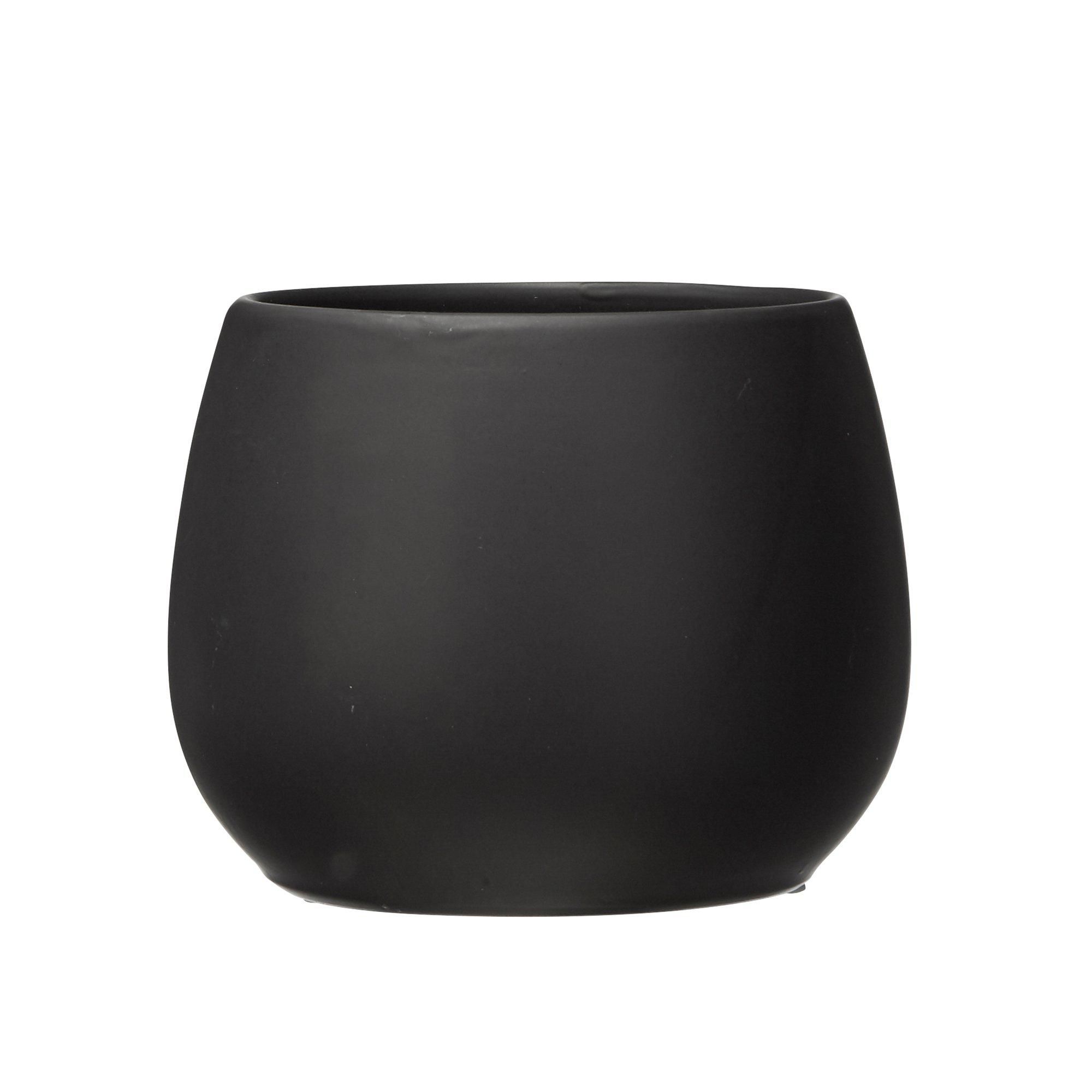LINDY Pot Black Matt - Black Matt - 15x13cm