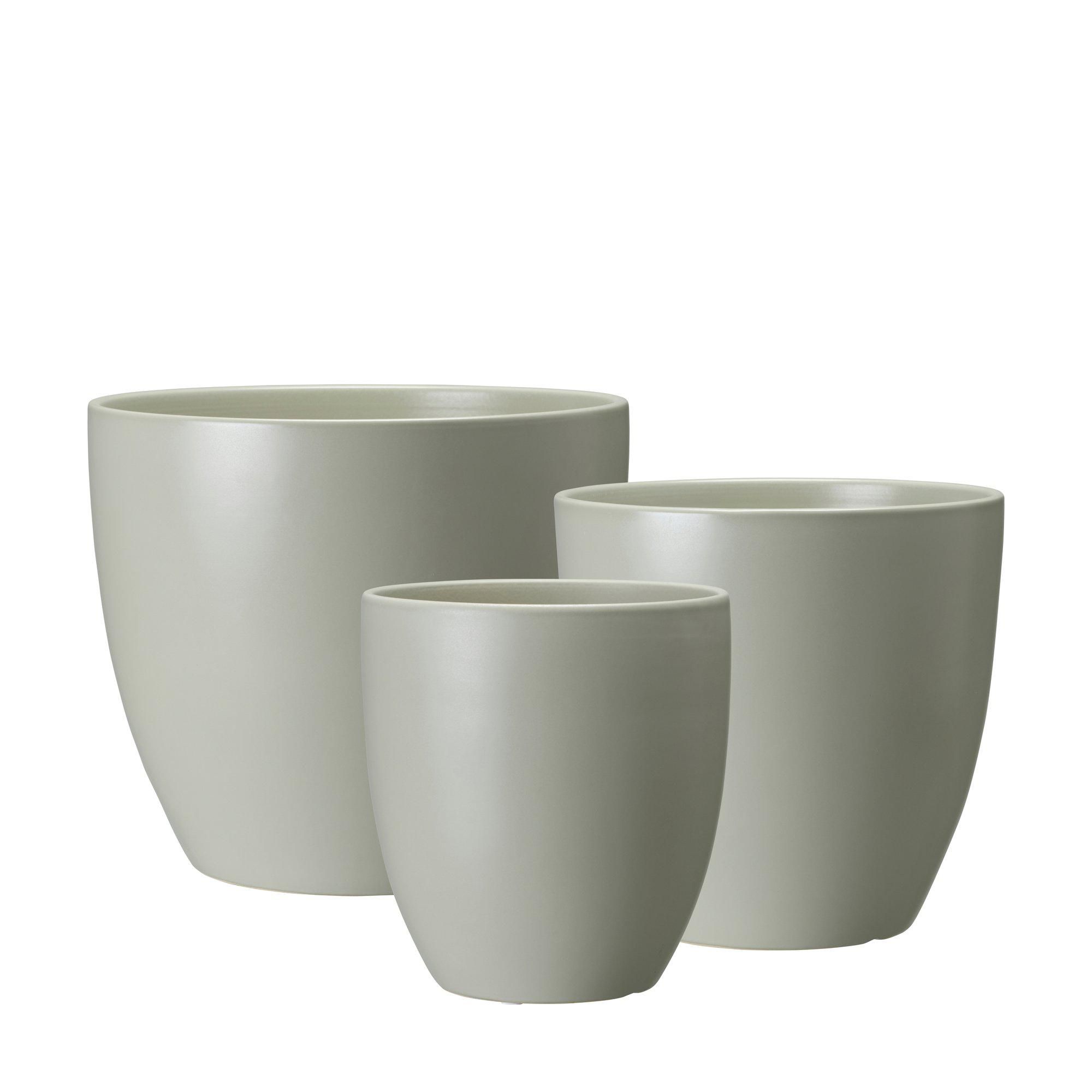 SOPHIA Floor Pot S/3 Light Green Matt - Light Green Matt - 36x33 30x30 25x28cm
