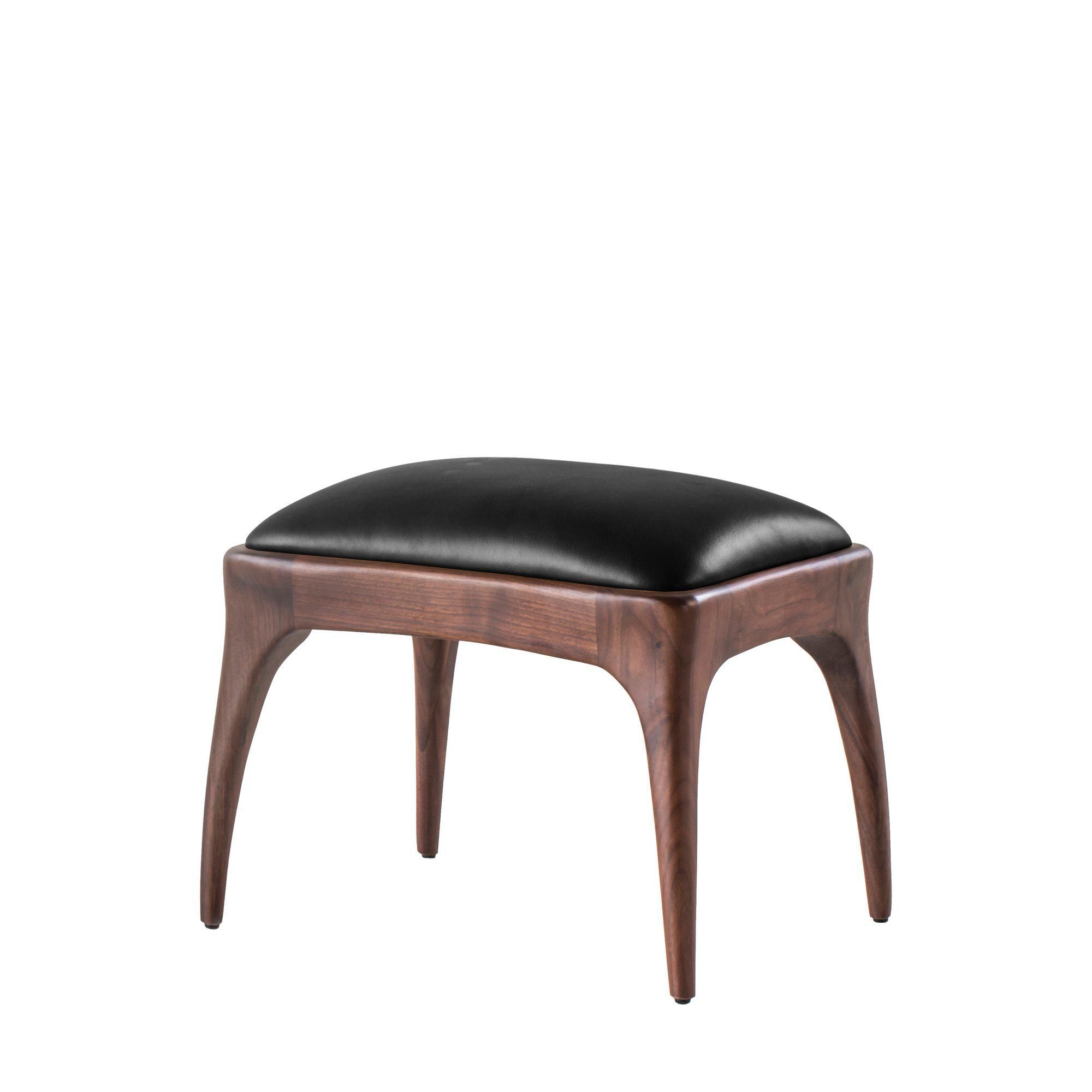REEVES Stool Valnöt/Svart - Valnöt/Svart - 51x39x42,5 cm
