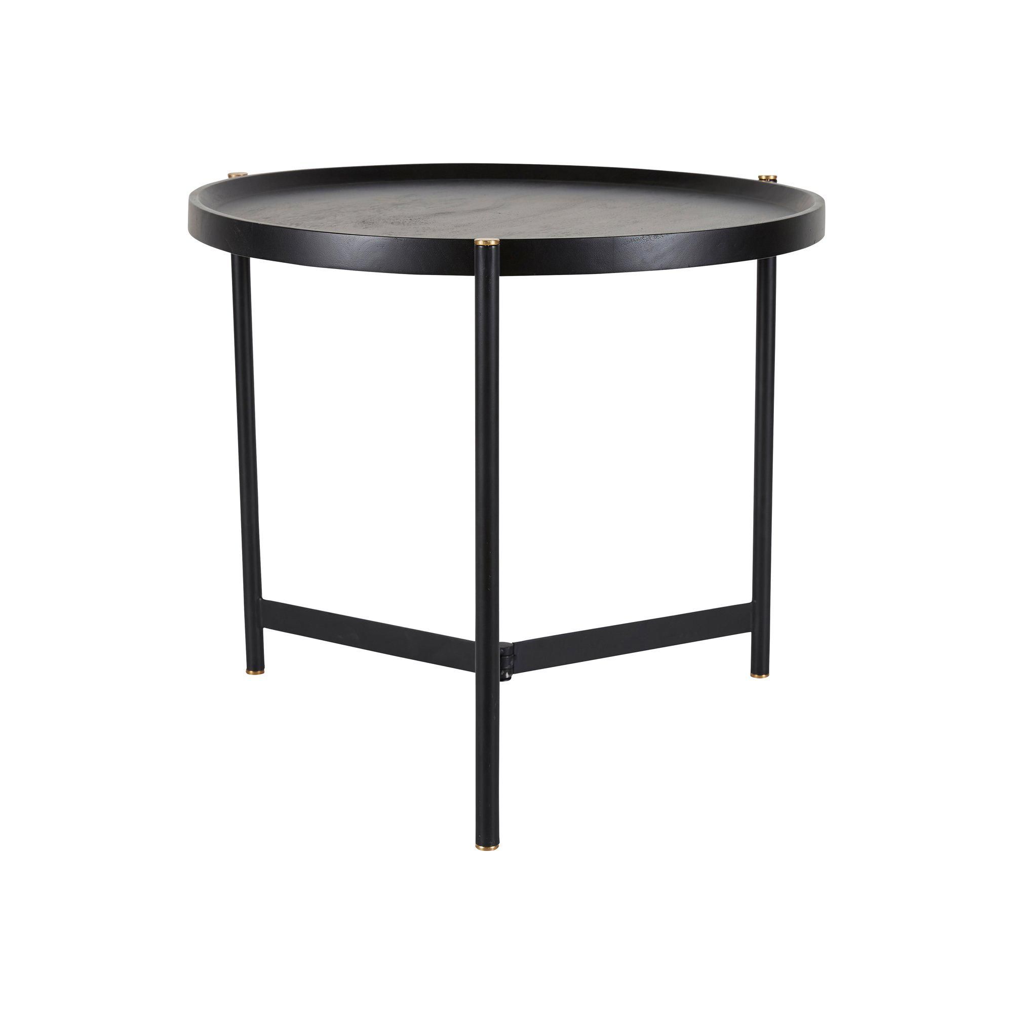 TURIN Sidobord Svart - Svart - 75x64, 75x45cm