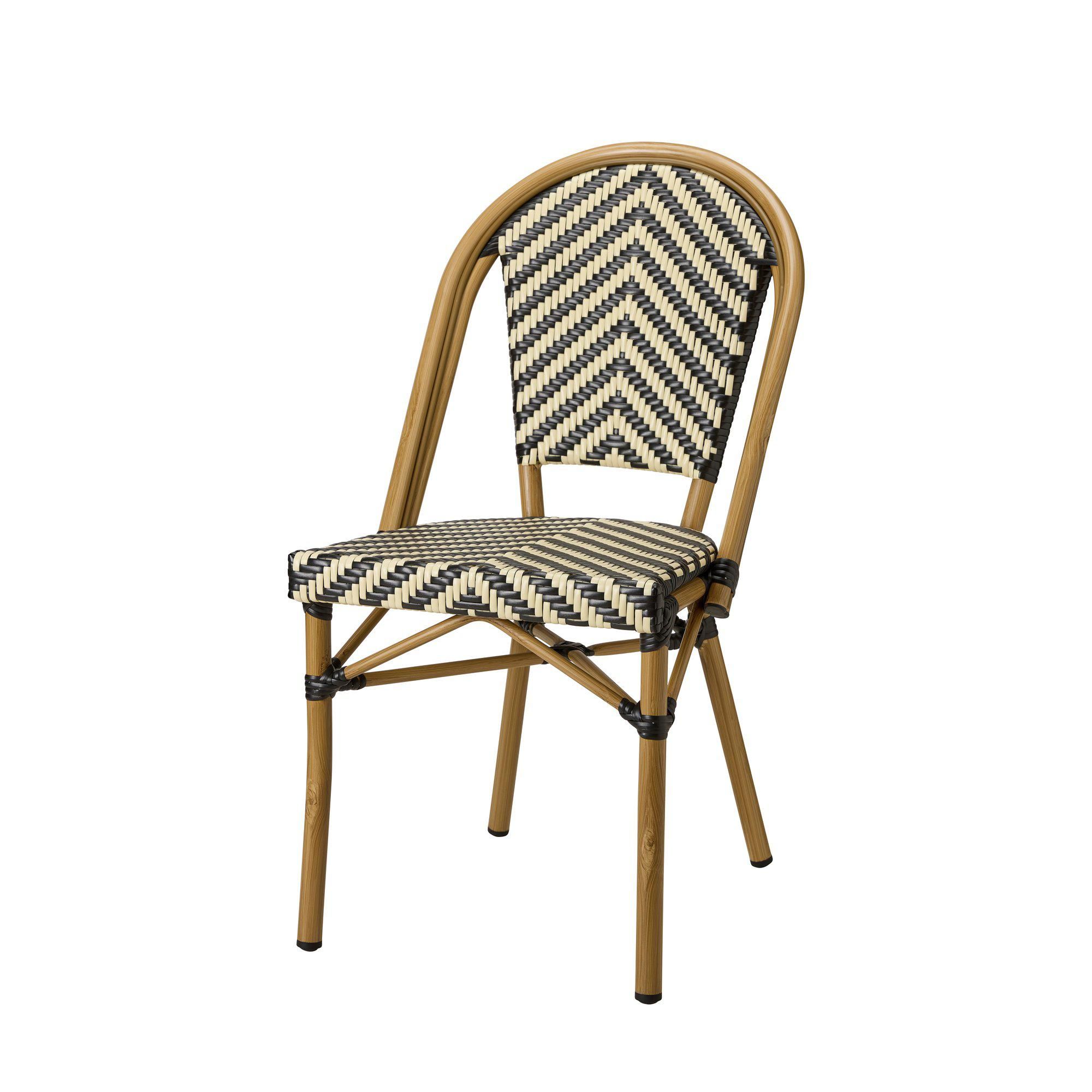 ERIKA Chair Black/White - Black/White - 45x56x89cm