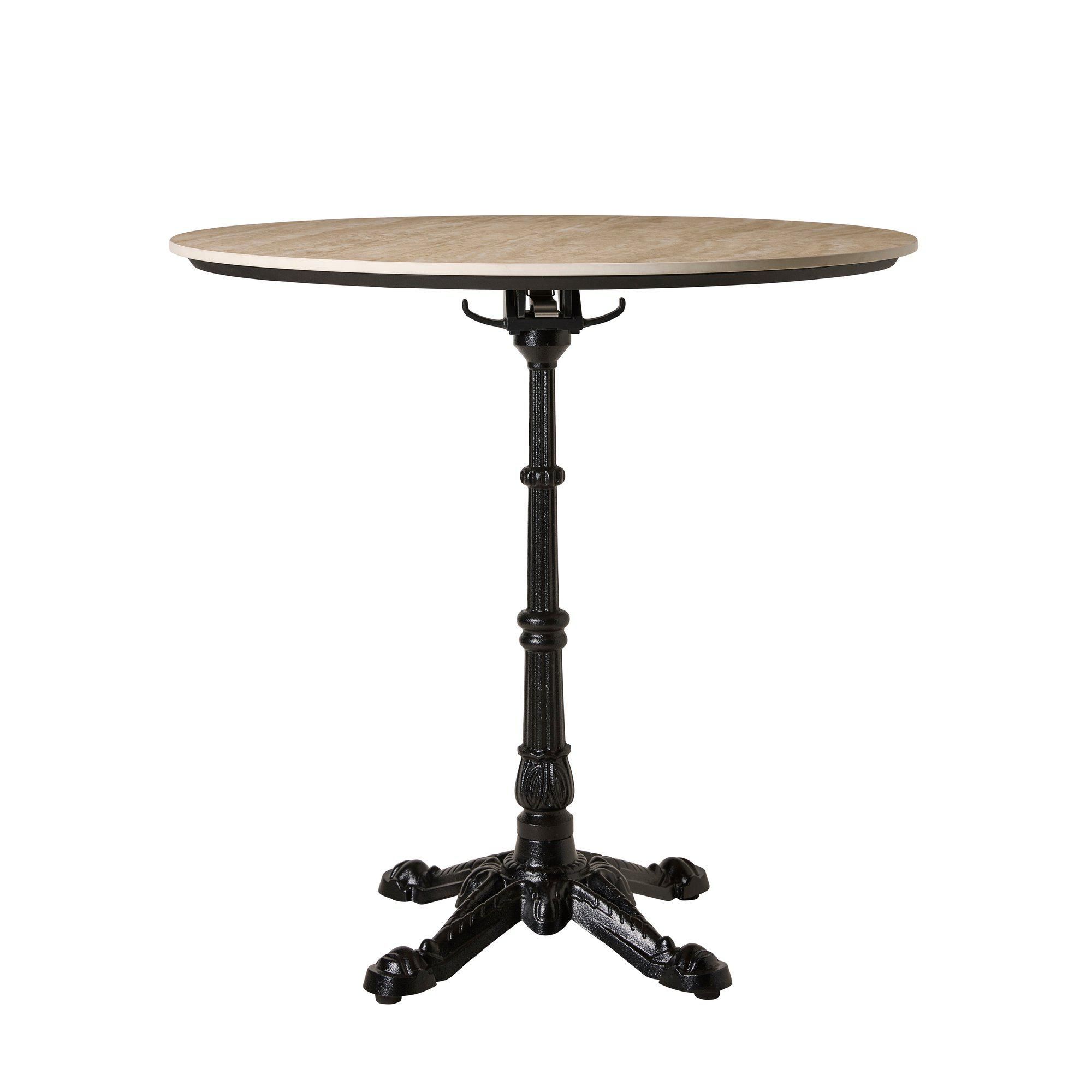 EMMA Table Black/Beige - Black/Beige - Round 80x73cm