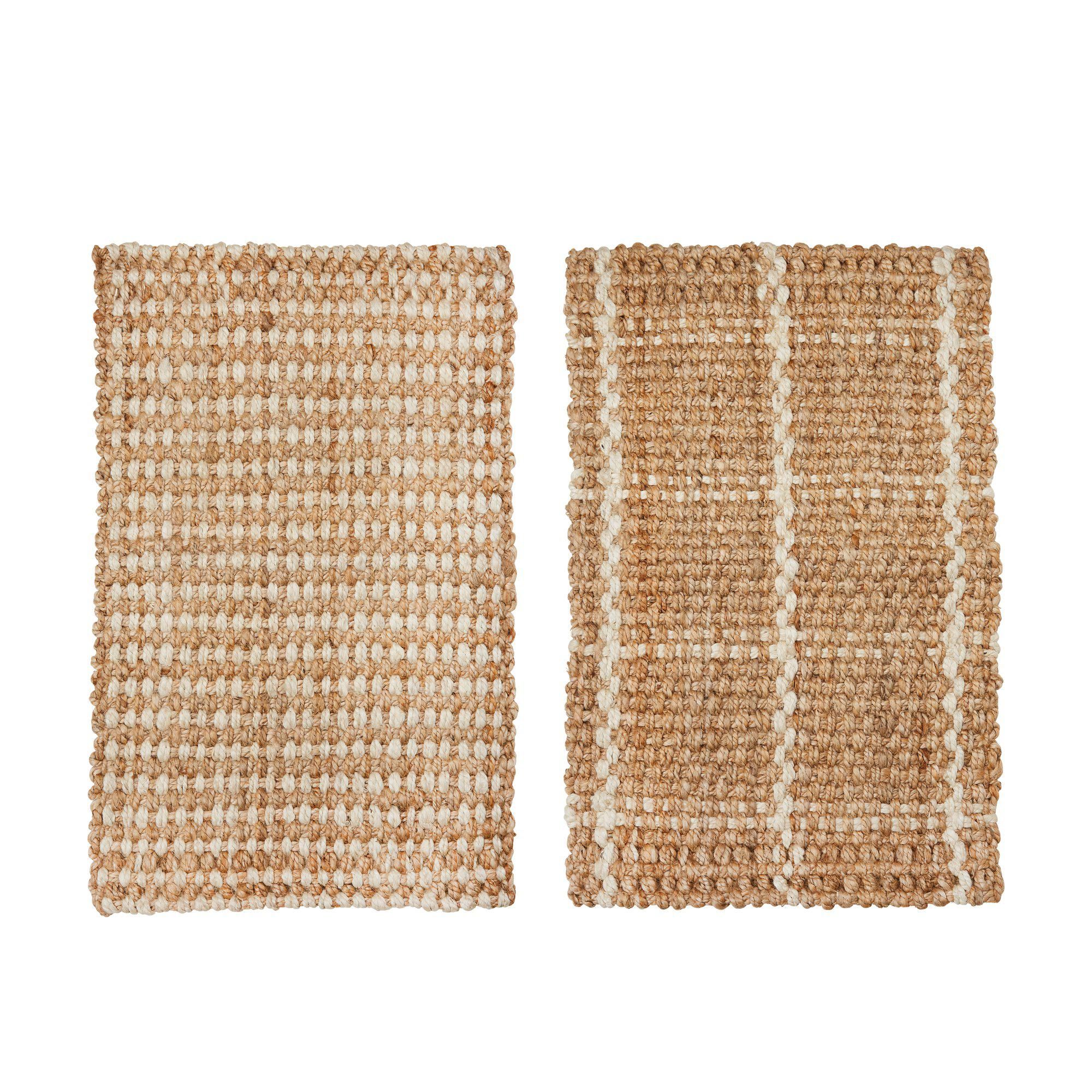 KOMAL Doormat Mix Natural/Offwhite - Natural/Offwhite - 50x80cm